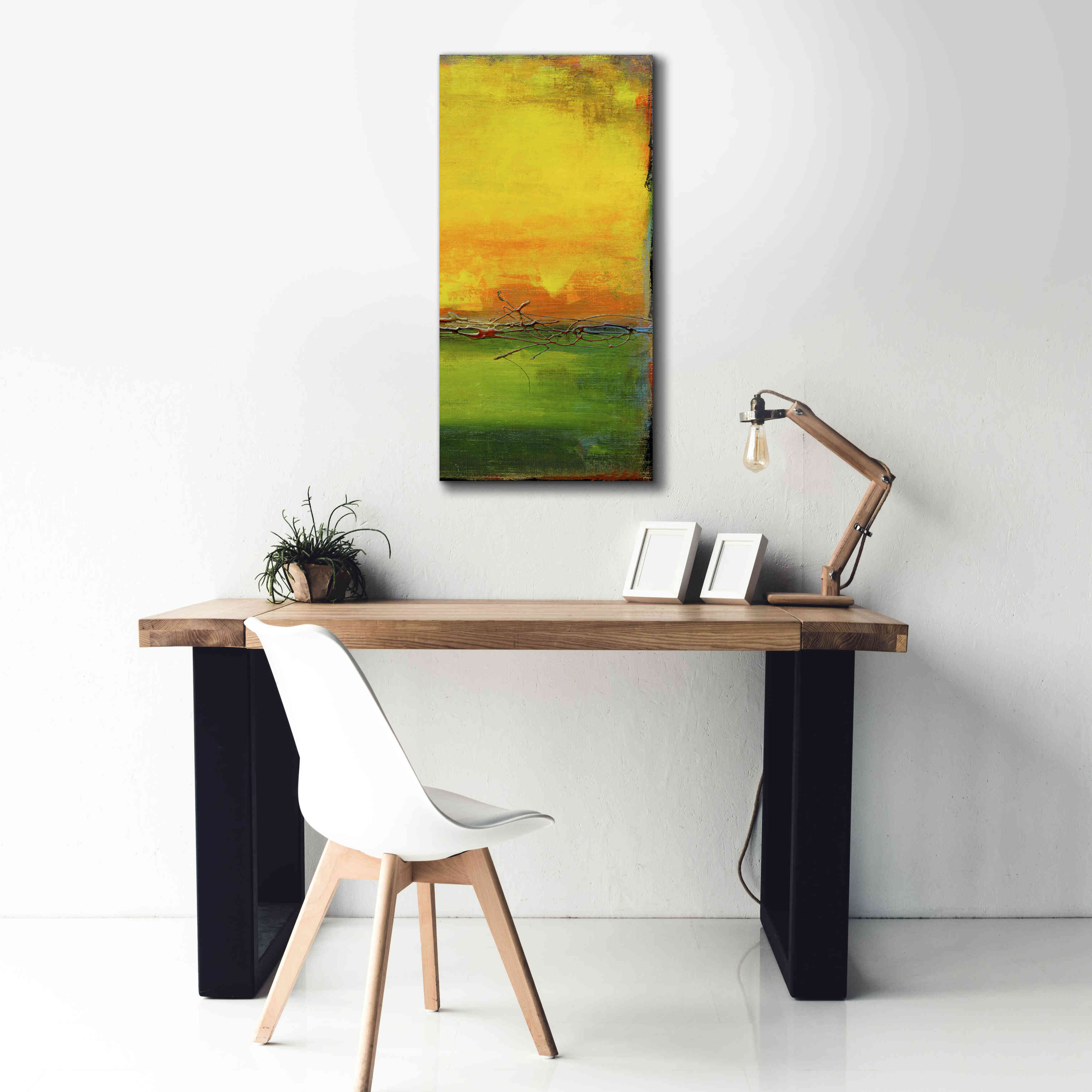 'Lime Wire II' by Erin Ashley, Giclee Canvas Wall Art,20x40