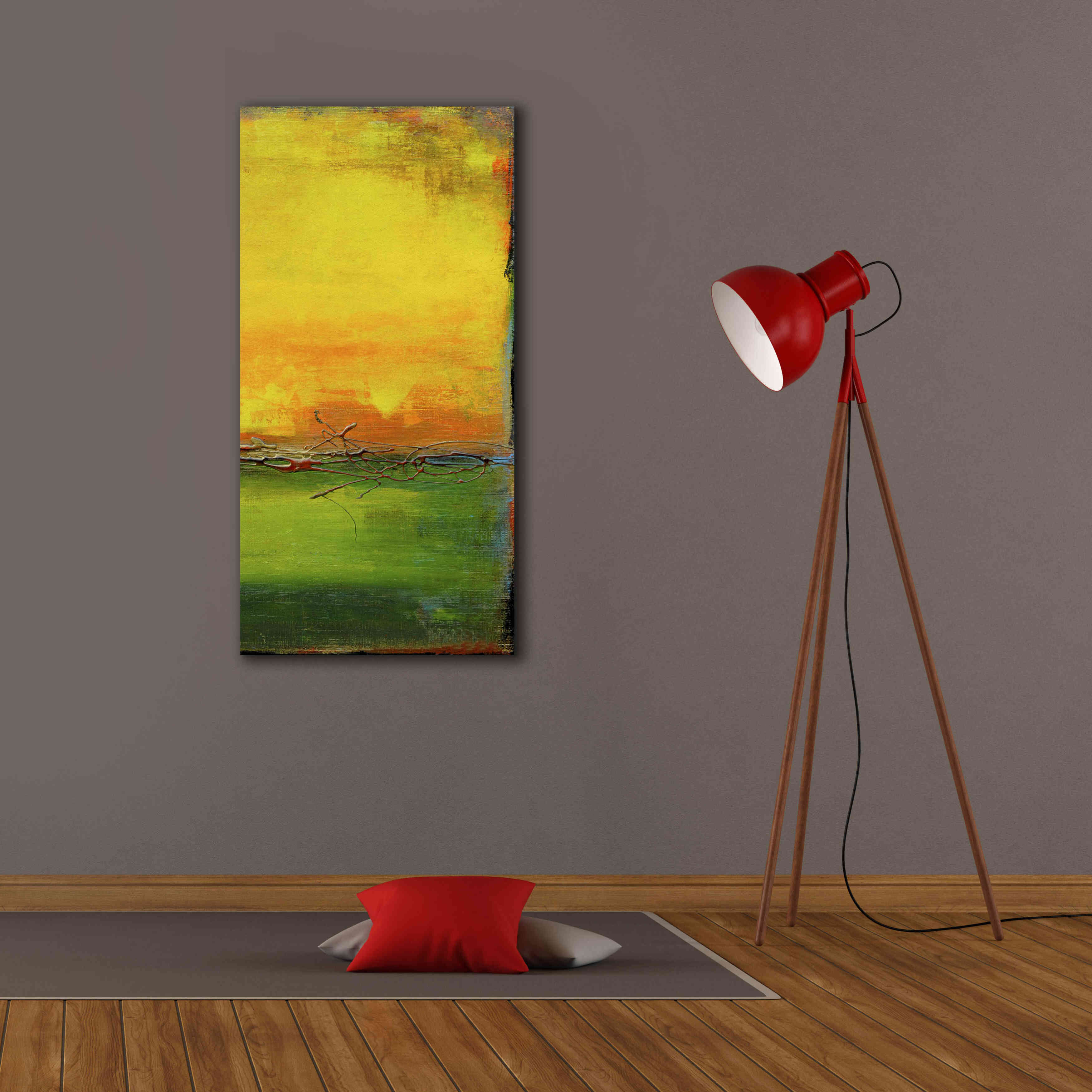 'Lime Wire II' by Erin Ashley, Giclee Canvas Wall Art,20x40