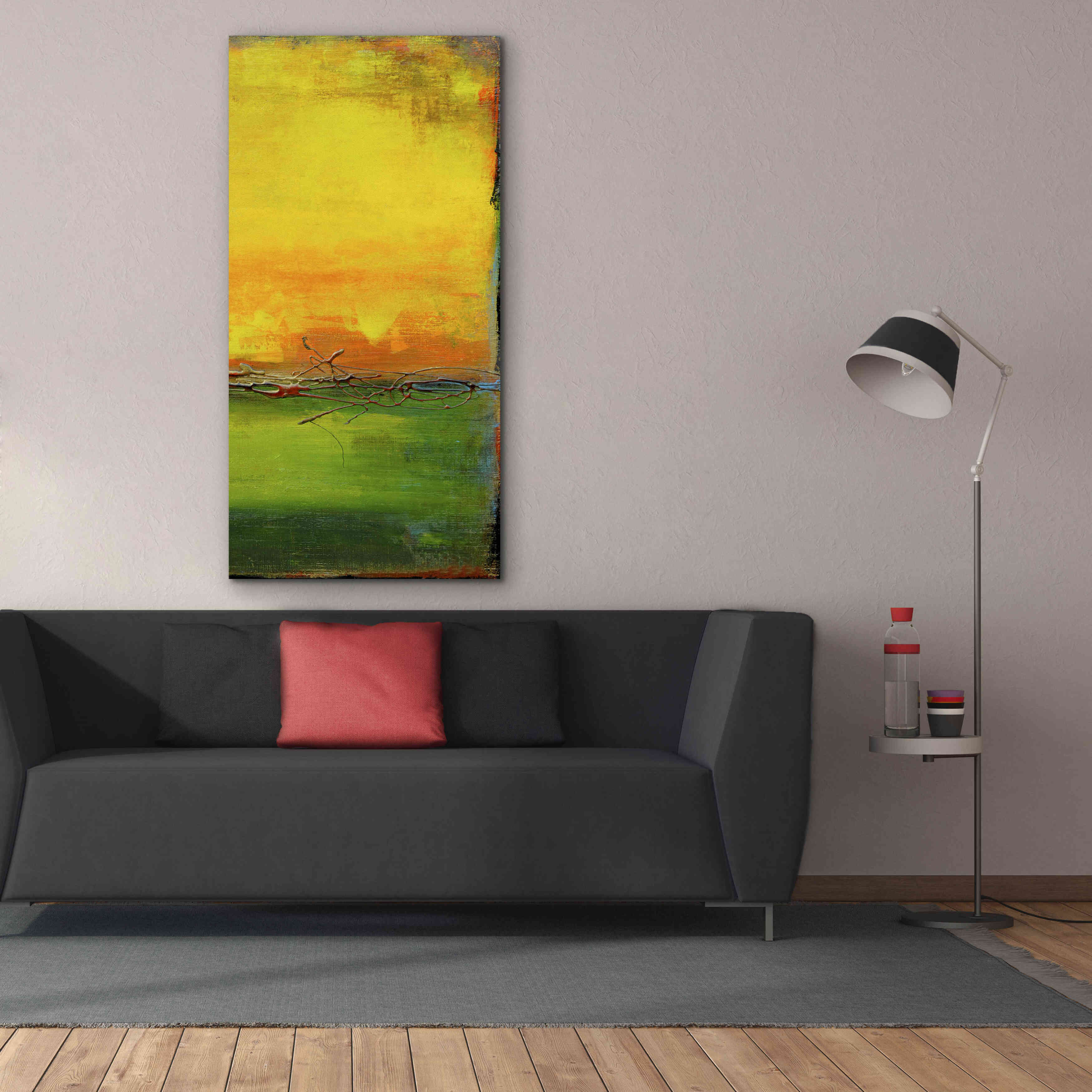 'Lime Wire II' by Erin Ashley, Giclee Canvas Wall Art,30x60
