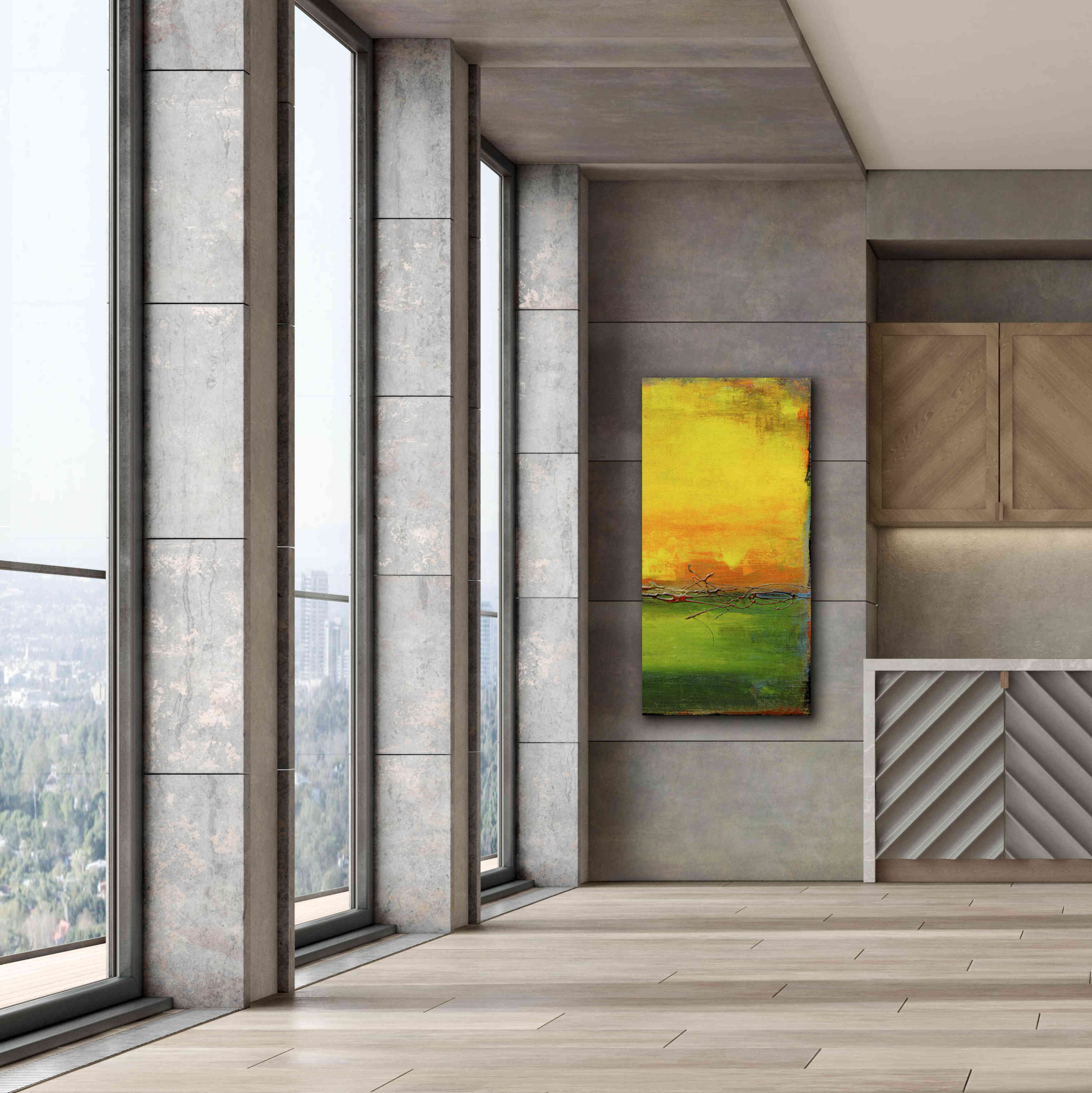 'Lime Wire II' by Erin Ashley, Giclee Canvas Wall Art,30x60
