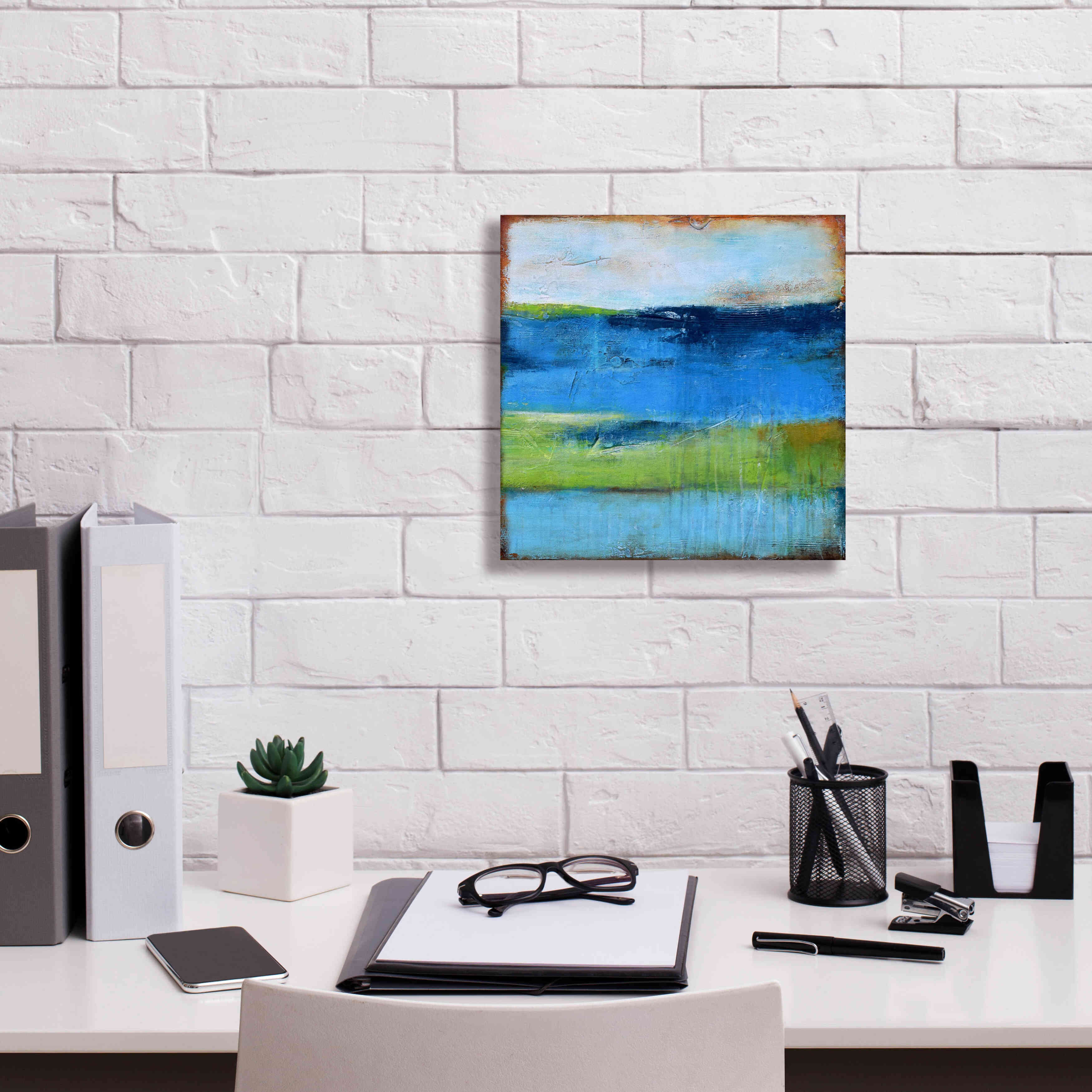 'Blue Ridge Escape II' by Erin Ashley, Giclee Canvas Wall Art,12x12