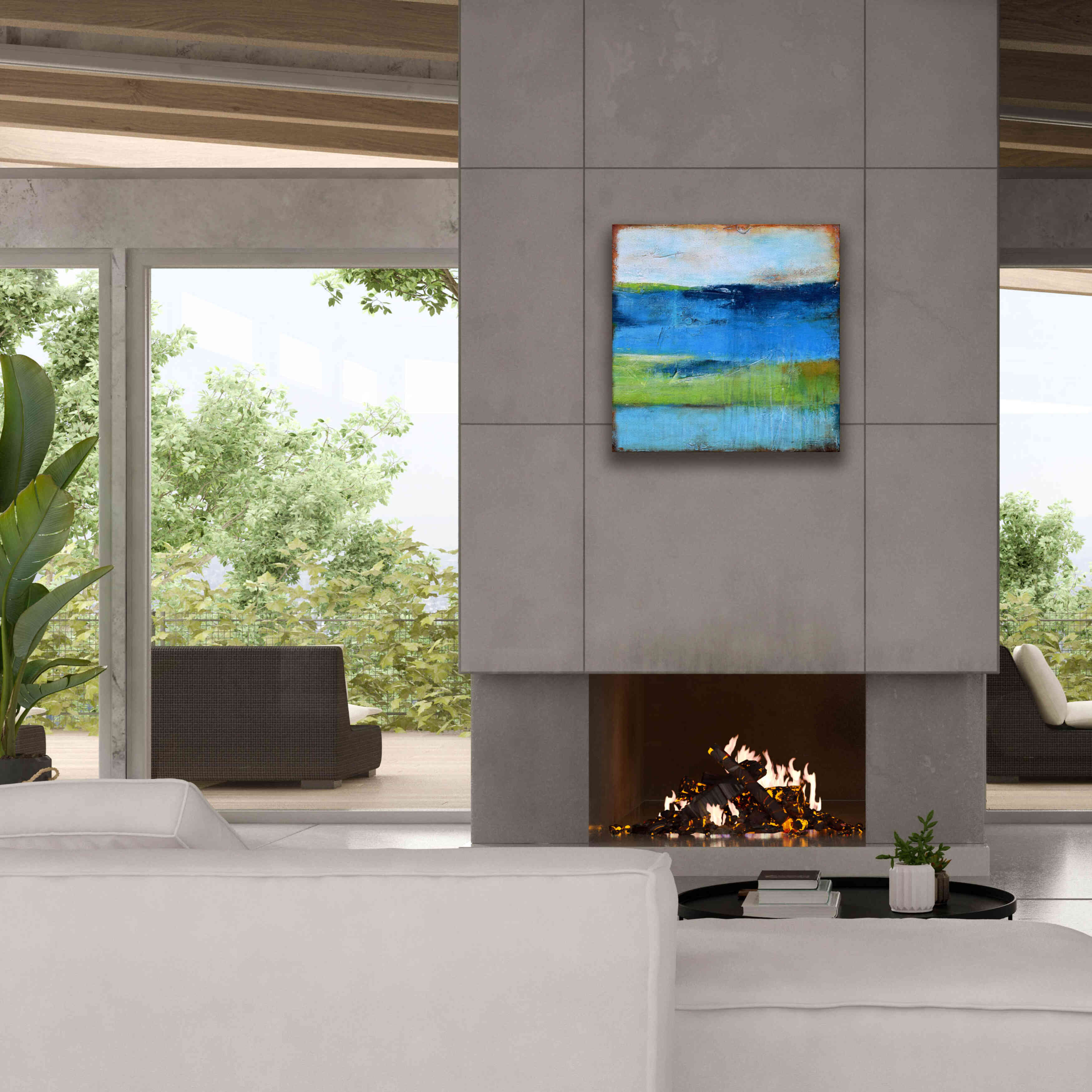 'Blue Ridge Escape II' by Erin Ashley, Giclee Canvas Wall Art,26x26