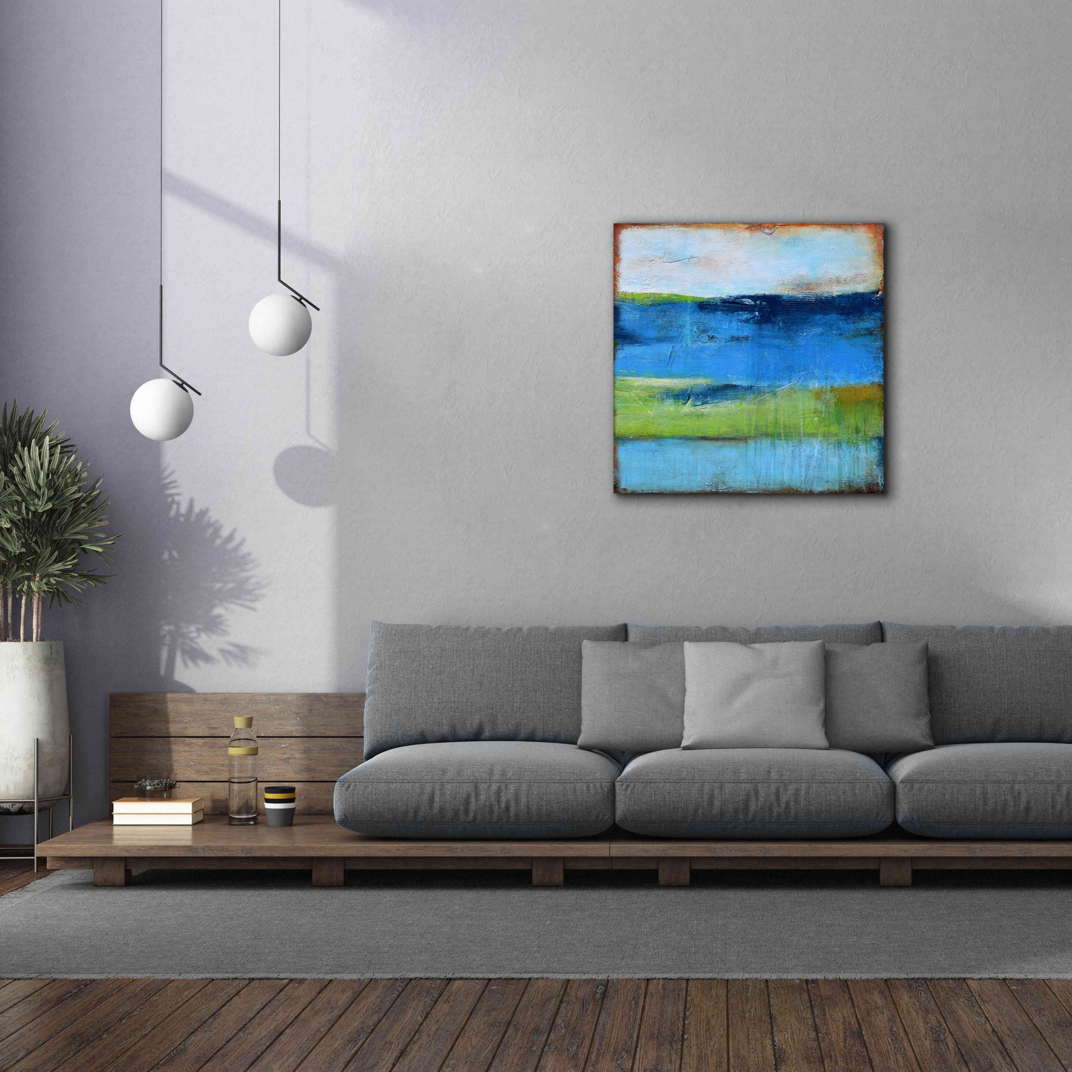'Blue Ridge Escape II' by Erin Ashley, Giclee Canvas Wall Art,37x37