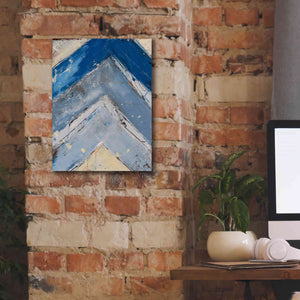 'Blue Zag I' by Erin Ashley, Giclee Canvas Wall Art,12x16