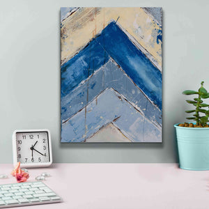 'Blue Zag II' by Erin Ashley, Giclee Canvas Wall Art,12x16