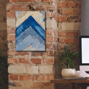 'Blue Zag II' by Erin Ashley, Giclee Canvas Wall Art,12x16
