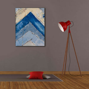 'Blue Zag II' by Erin Ashley, Giclee Canvas Wall Art,26x34
