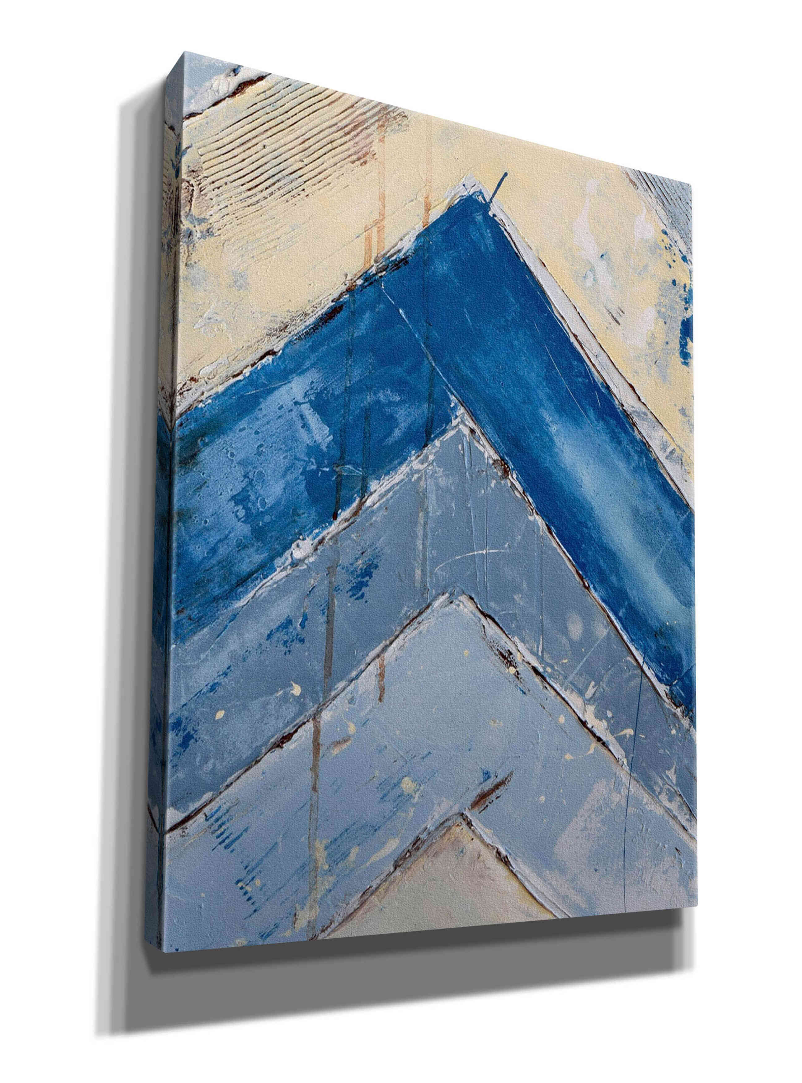 'Blue Zag II' by Erin Ashley, Giclee Canvas Wall Art