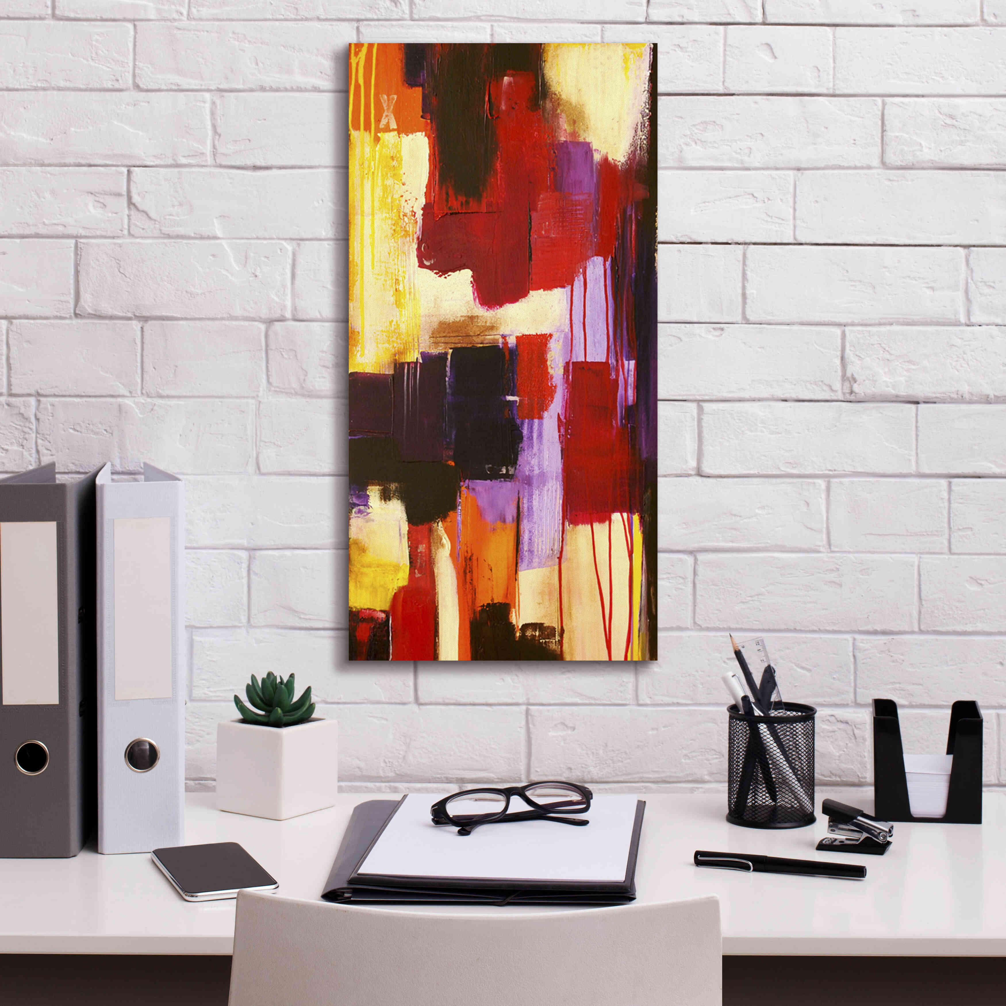 'Raspberry Beret I' by Erin Ashley, Giclee Canvas Wall Art,12x24