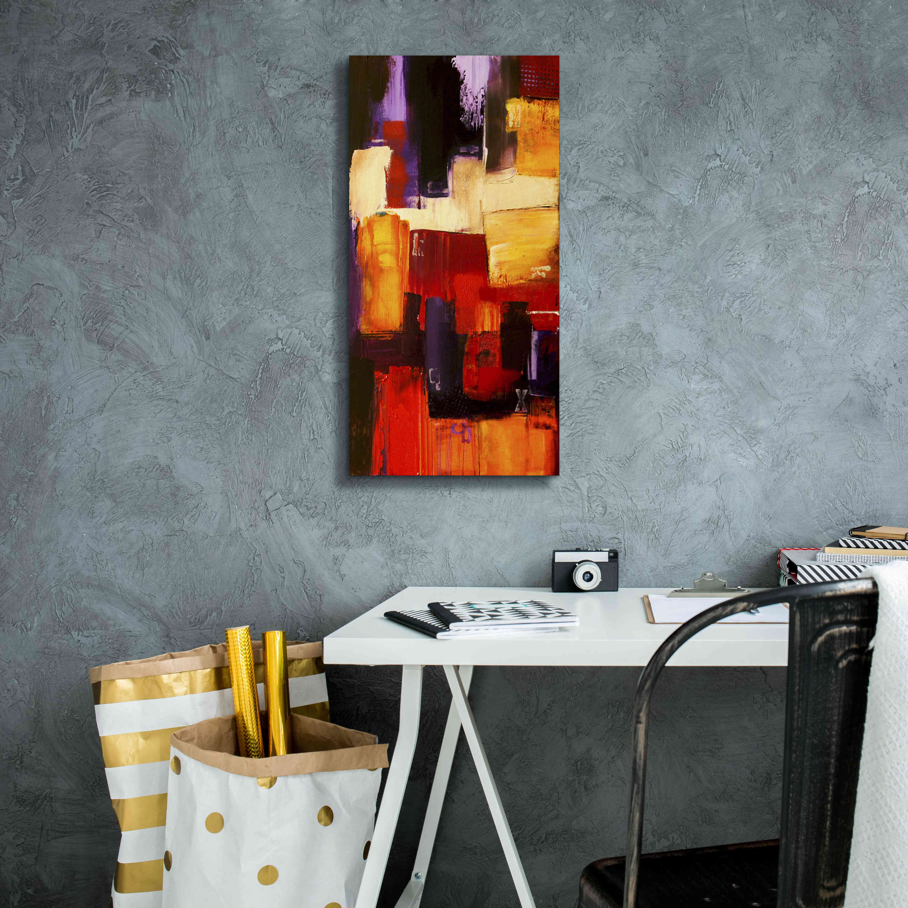 'Raspberry Beret II' by Erin Ashley, Giclee Canvas Wall Art,12x24