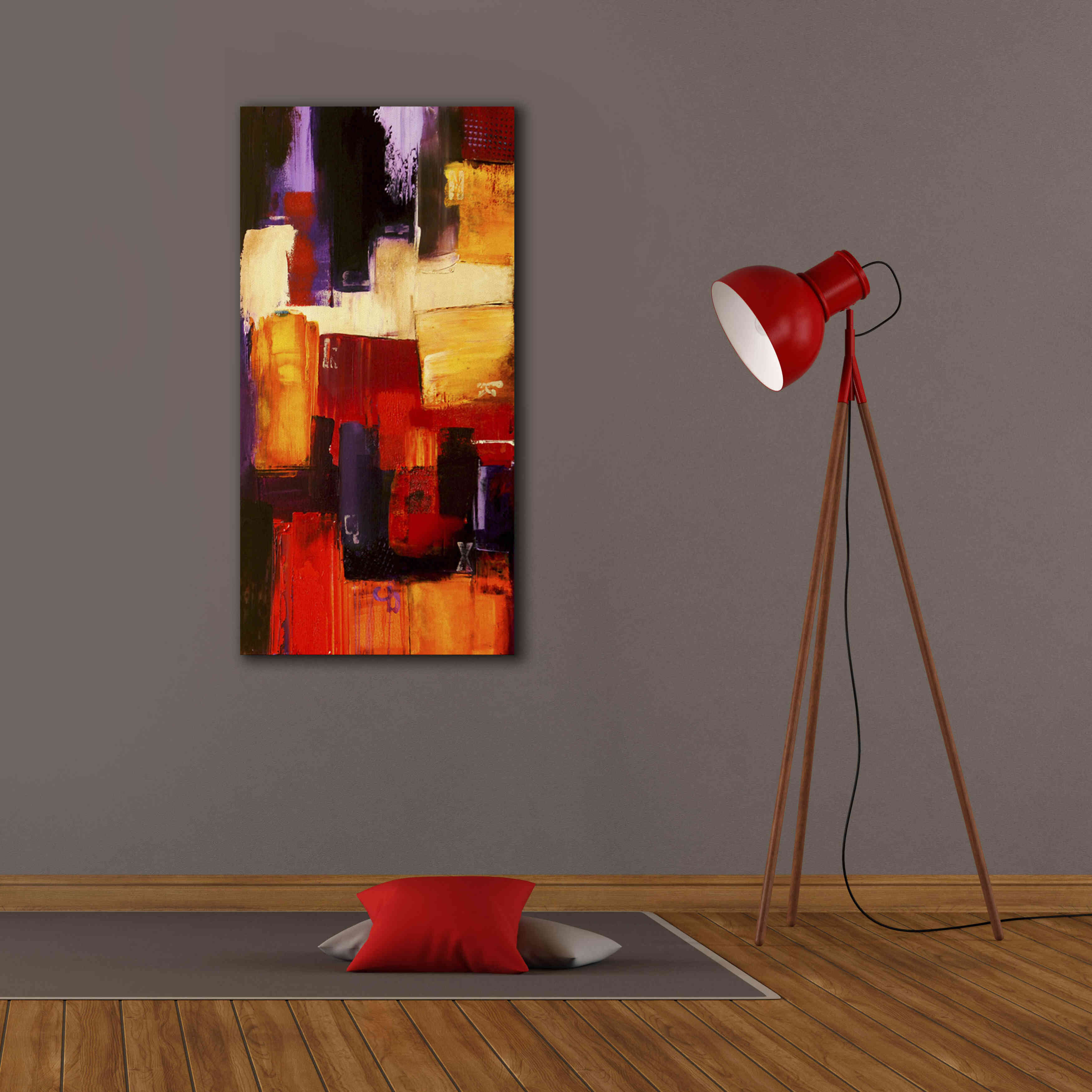 'Raspberry Beret II' by Erin Ashley, Giclee Canvas Wall Art,20x40