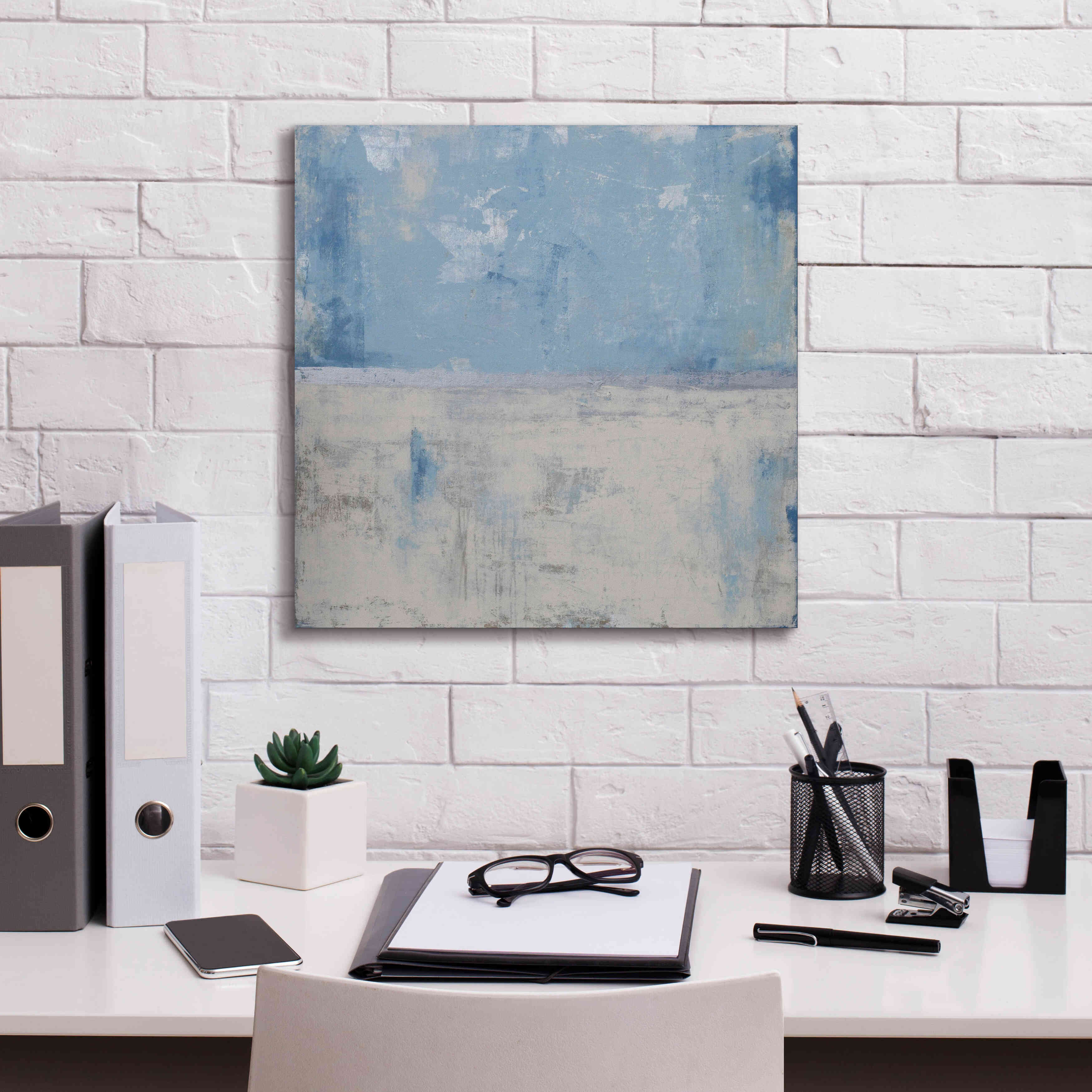 'Silver Aura' by Erin Ashley, Giclee Canvas Wall Art,18x18