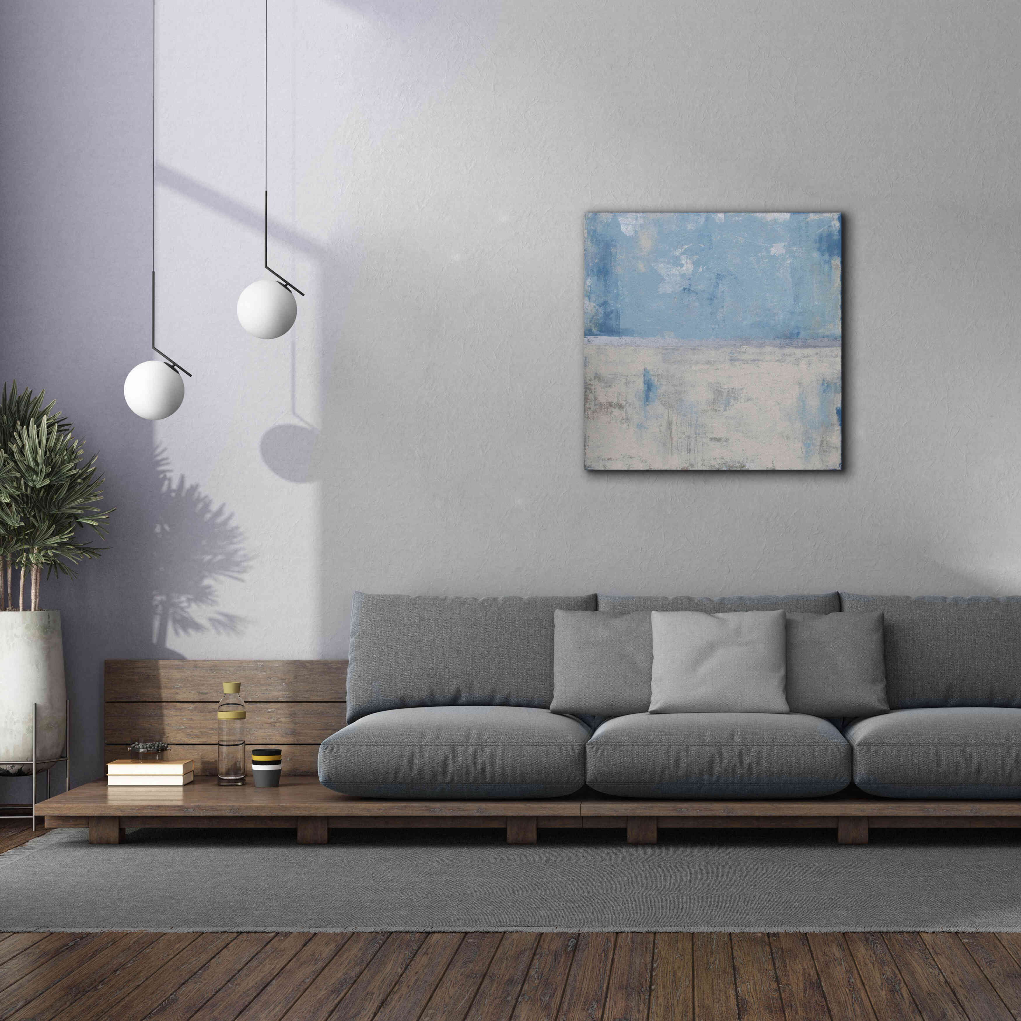 'Silver Aura' by Erin Ashley, Giclee Canvas Wall Art,37x37