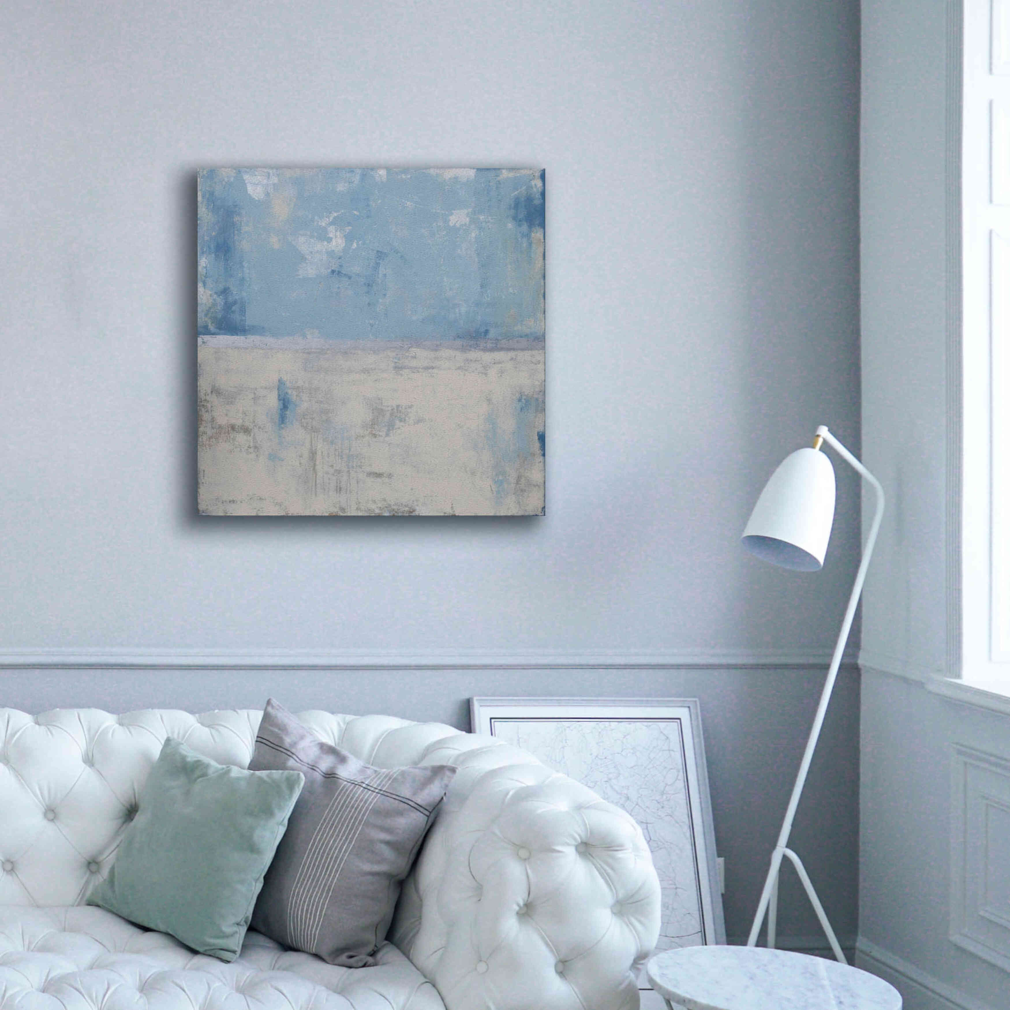 'Silver Aura' by Erin Ashley, Giclee Canvas Wall Art,37x37