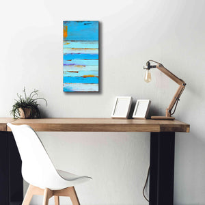 'Blue Jam I' by Erin Ashley, Giclee Canvas Wall Art,12x24
