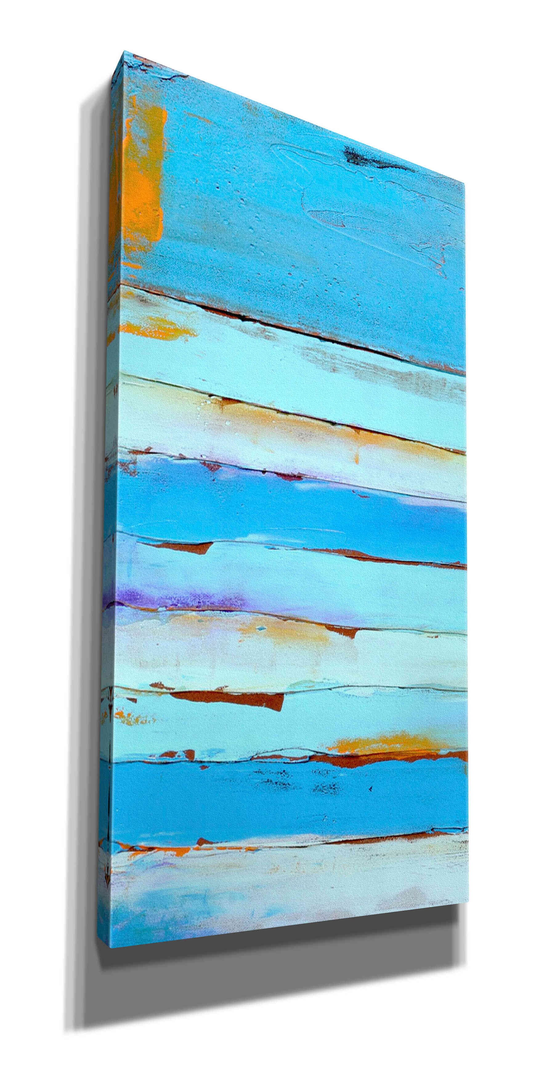 'Blue Jam I' by Erin Ashley, Giclee Canvas Wall Art