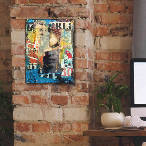 Image of 'Collage Head' by Erin Ashley, Giclee Canvas Wall Art,12x16