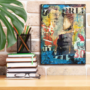 'Collage Head' by Erin Ashley, Giclee Canvas Wall Art,12x16