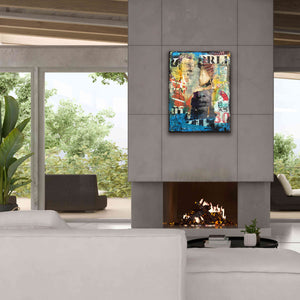 'Collage Head' by Erin Ashley, Giclee Canvas Wall Art,26x34