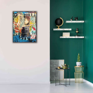 'Collage Head' by Erin Ashley, Giclee Canvas Wall Art,26x34