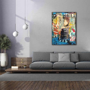 'Collage Head' by Erin Ashley, Giclee Canvas Wall Art,40x54