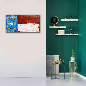 'NC Flag' by Erin Ashley, Giclee Canvas Wall Art,40x20
