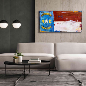 'NC Flag' by Erin Ashley, Giclee Canvas Wall Art,60x30