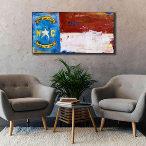 'NC Flag' by Erin Ashley, Giclee Canvas Wall Art,60x30