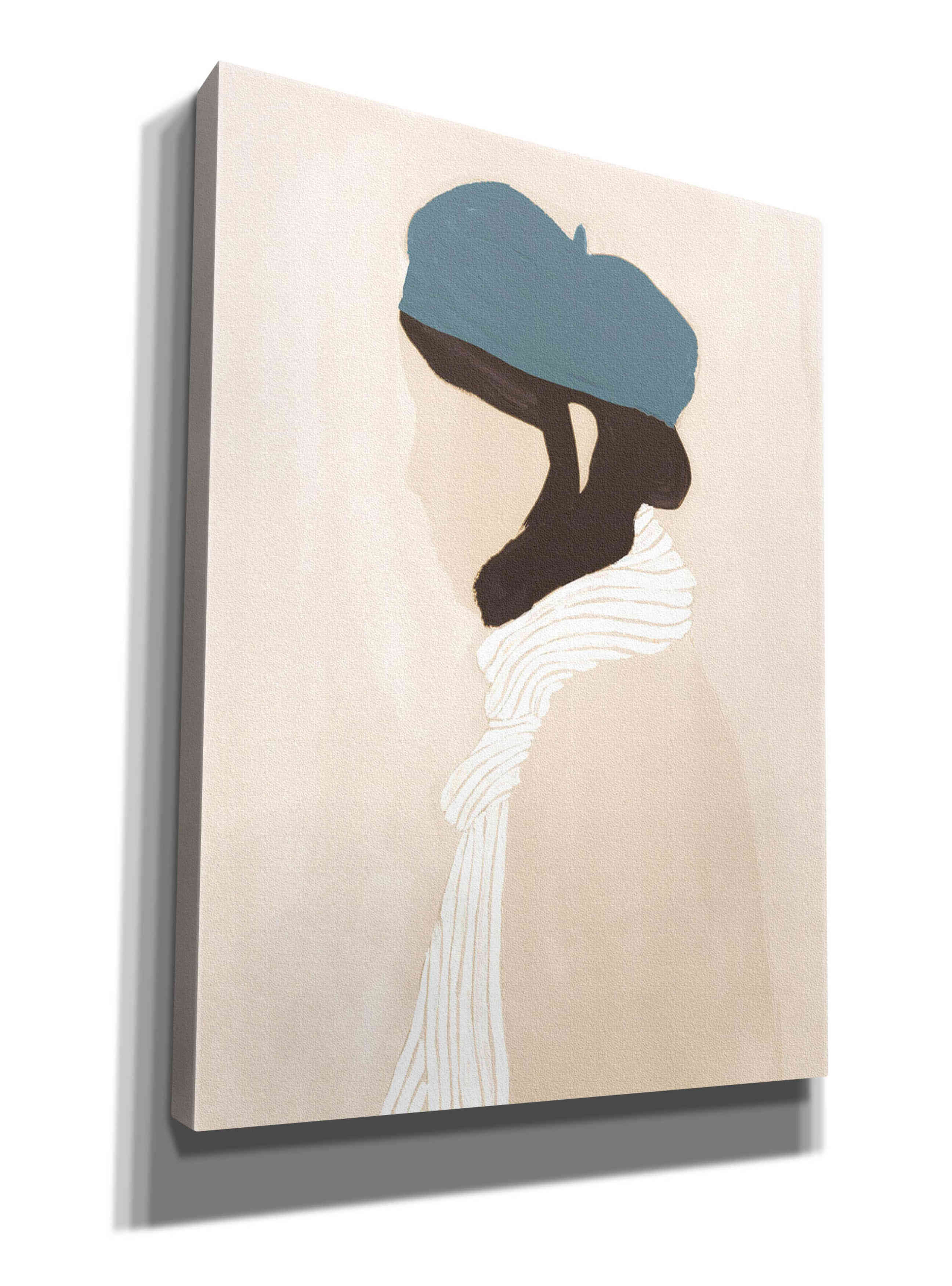'Blue Beret' by Megan Galante, Giclee Canvas Wall Art
