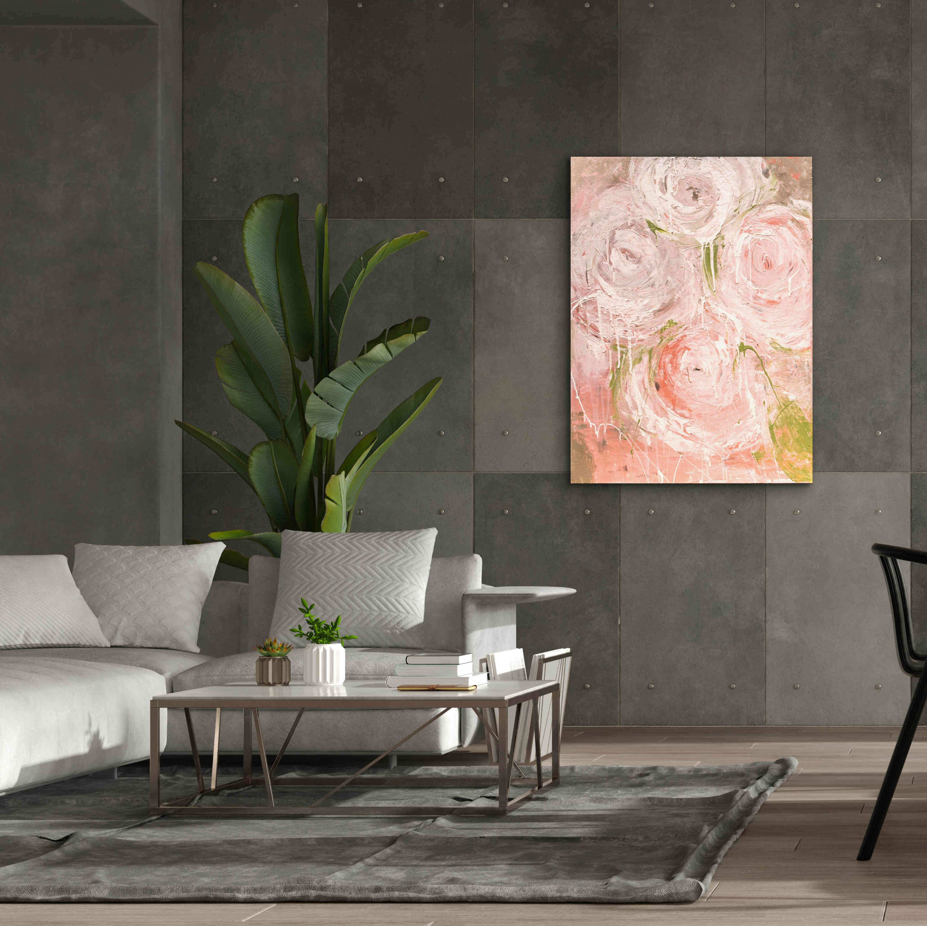 'Vintage Rose' by Erin Ashley, Giclee Canvas Wall Art,40 x 54