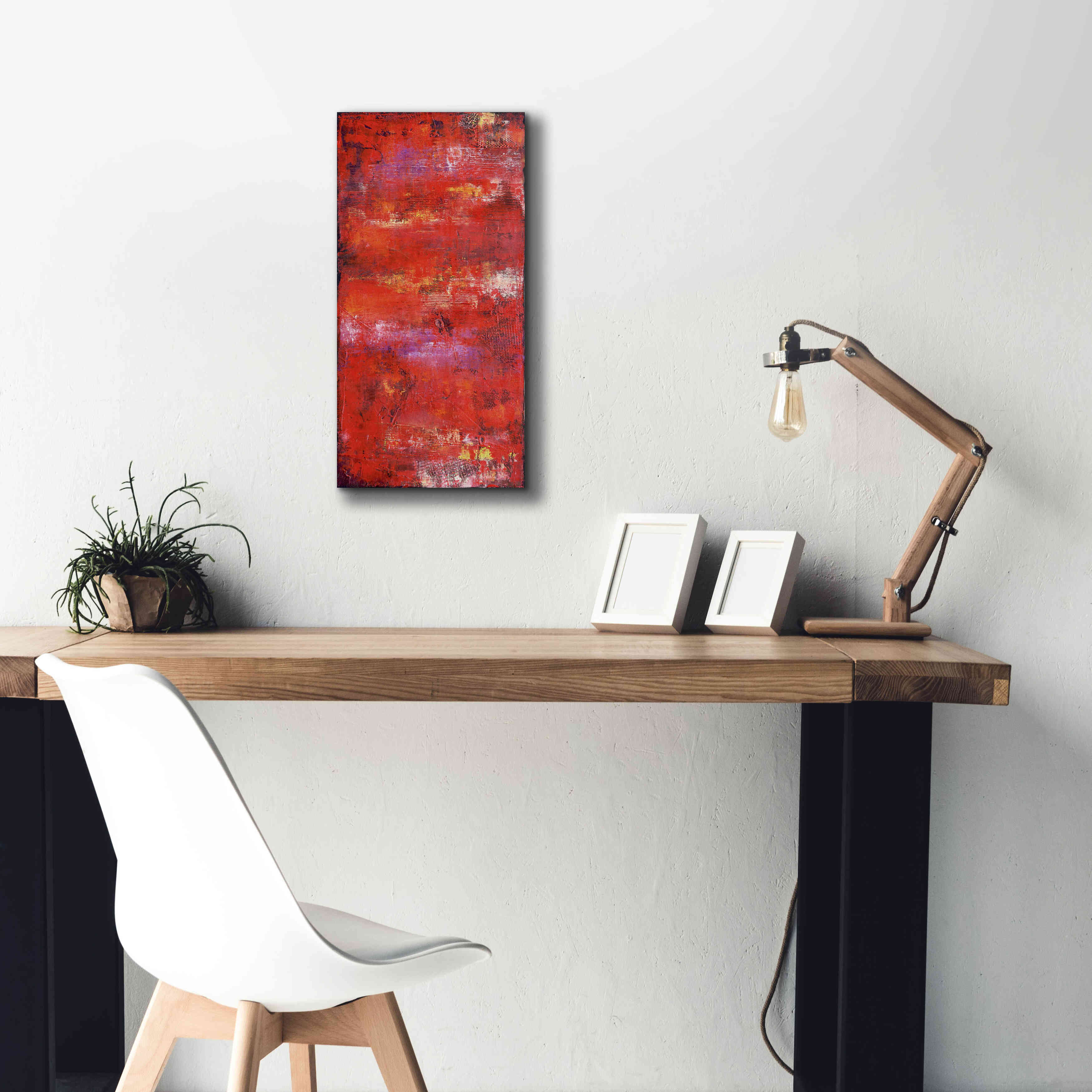'Red Door II' by Erin Ashley, Giclee Canvas Wall Art,12 x 24