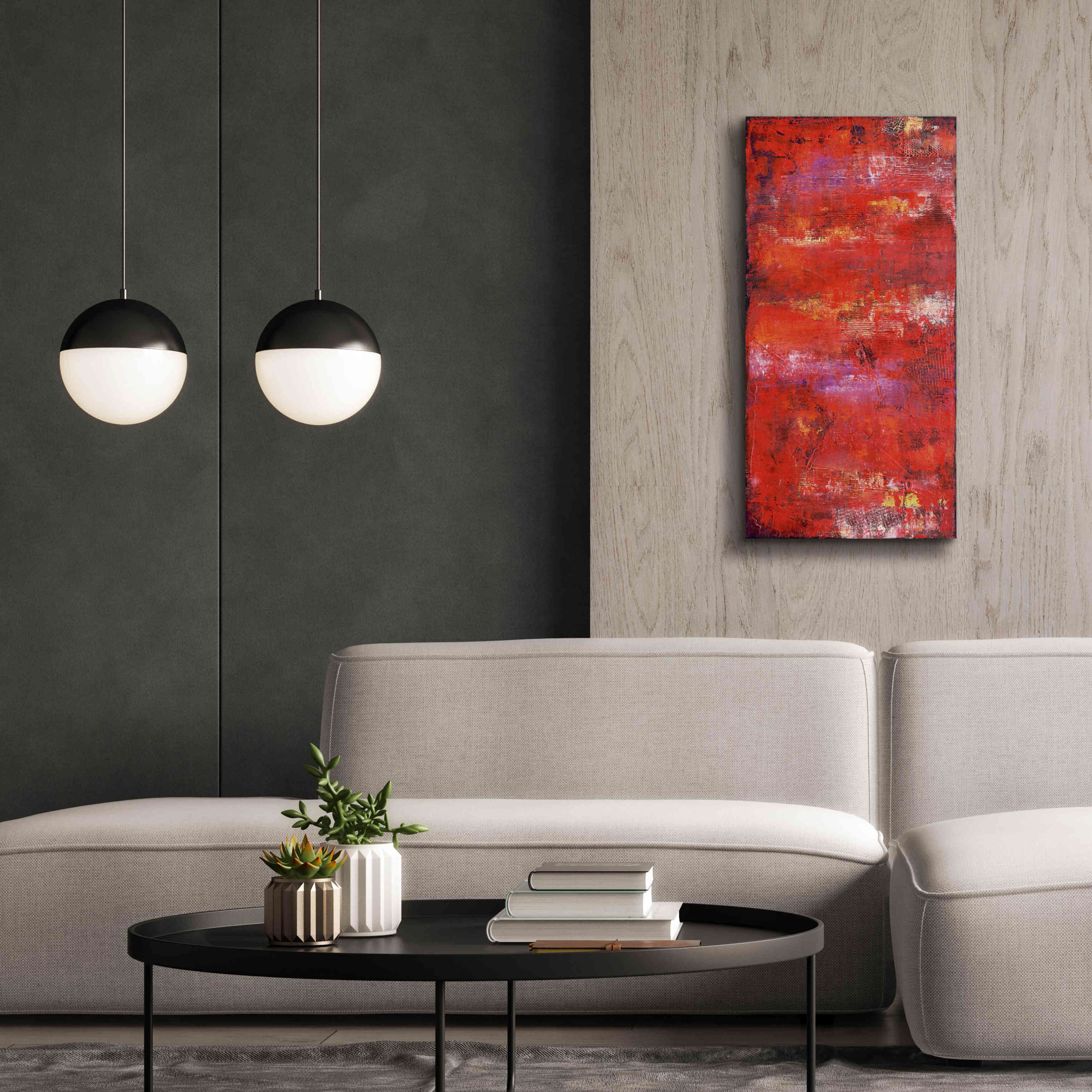 'Red Door II' by Erin Ashley, Giclee Canvas Wall Art,20 x 40