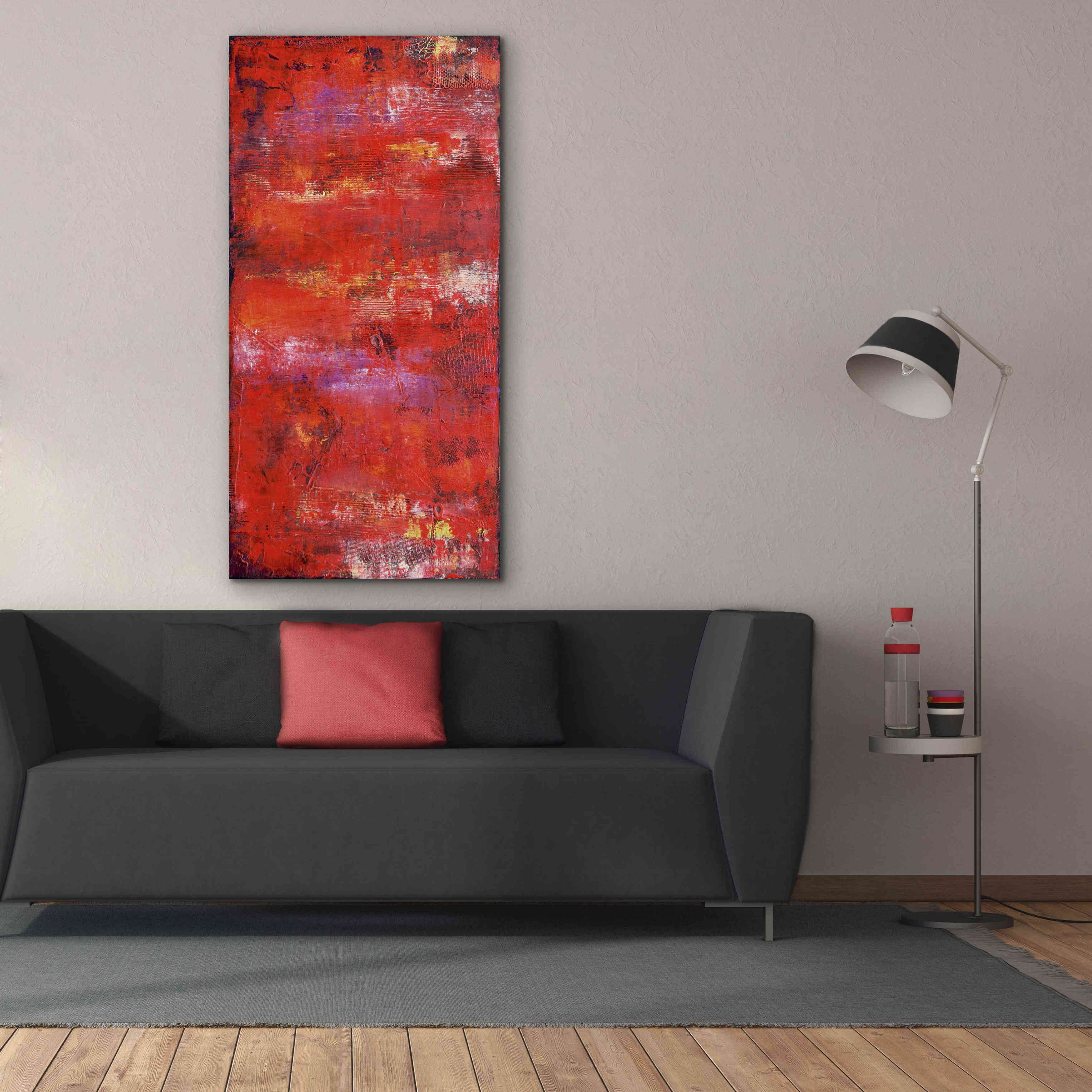 'Red Door II' by Erin Ashley, Giclee Canvas Wall Art,30 x 60