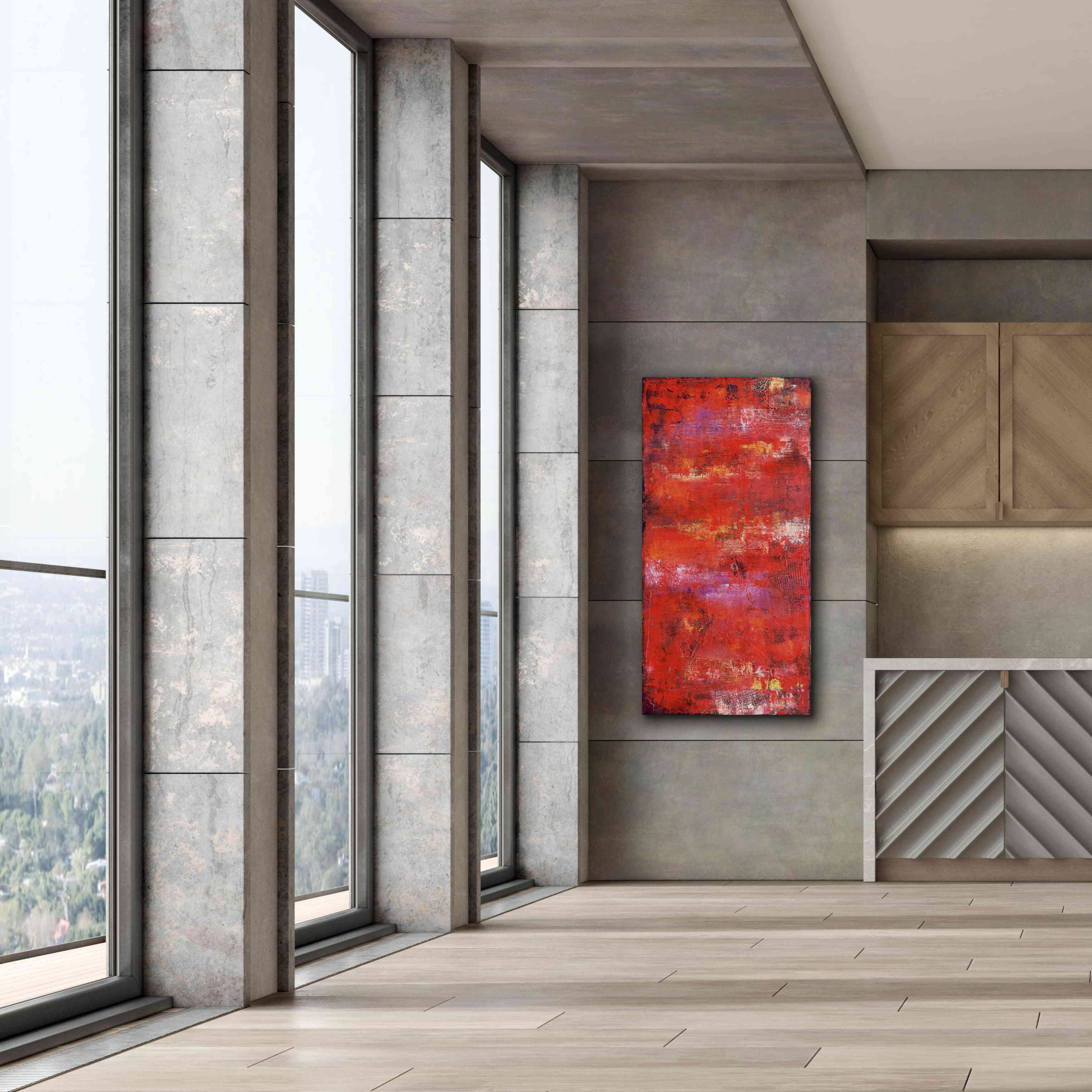 'Red Door II' by Erin Ashley, Giclee Canvas Wall Art,30 x 60