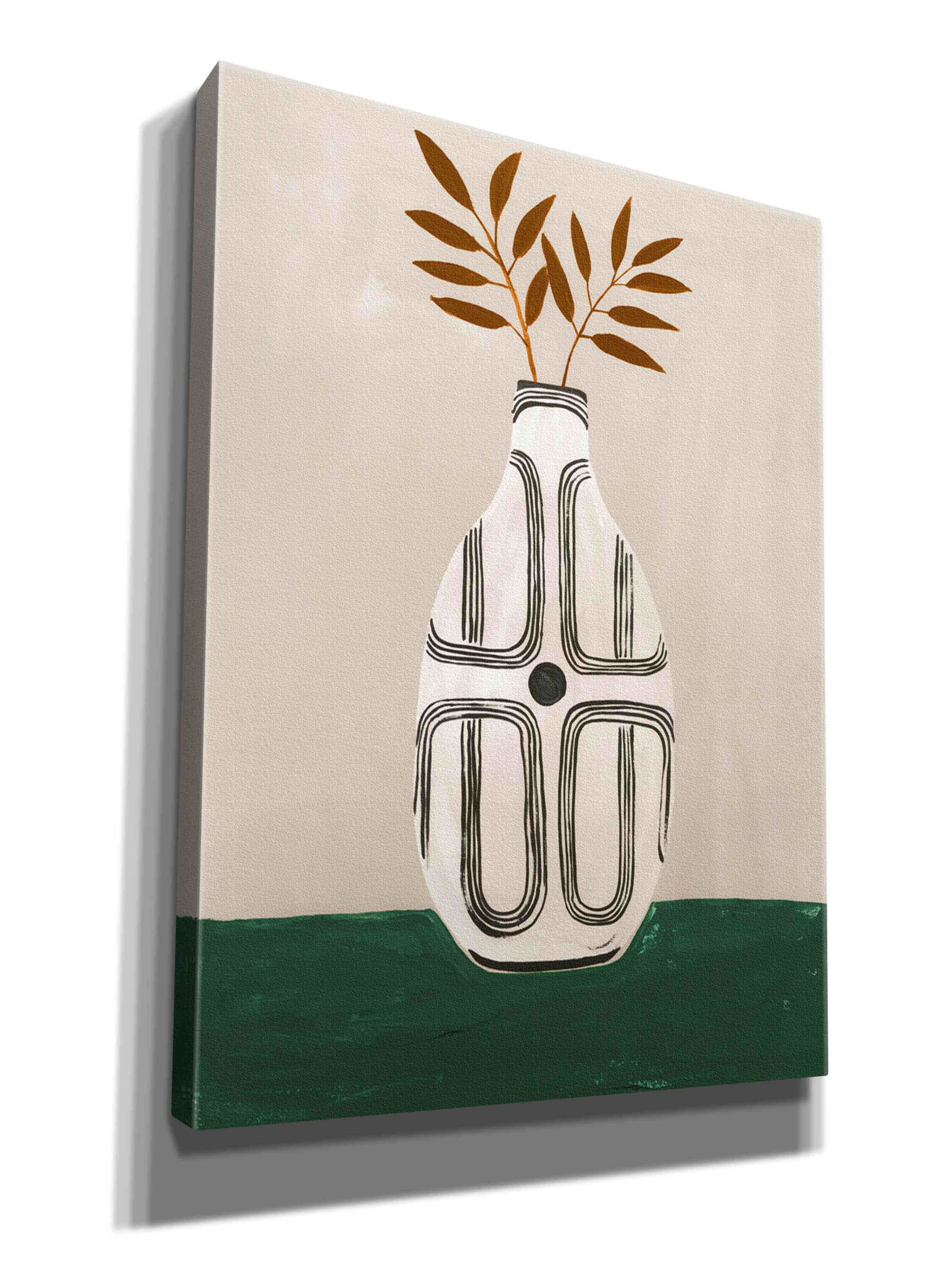 'Emile Vase' by Megan Galante, Giclee Canvas Wall Art