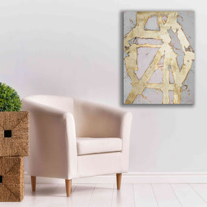 'Ace of Spades in Gold I' by Erin Ashley, Giclee Canvas Wall Art,26 x 34