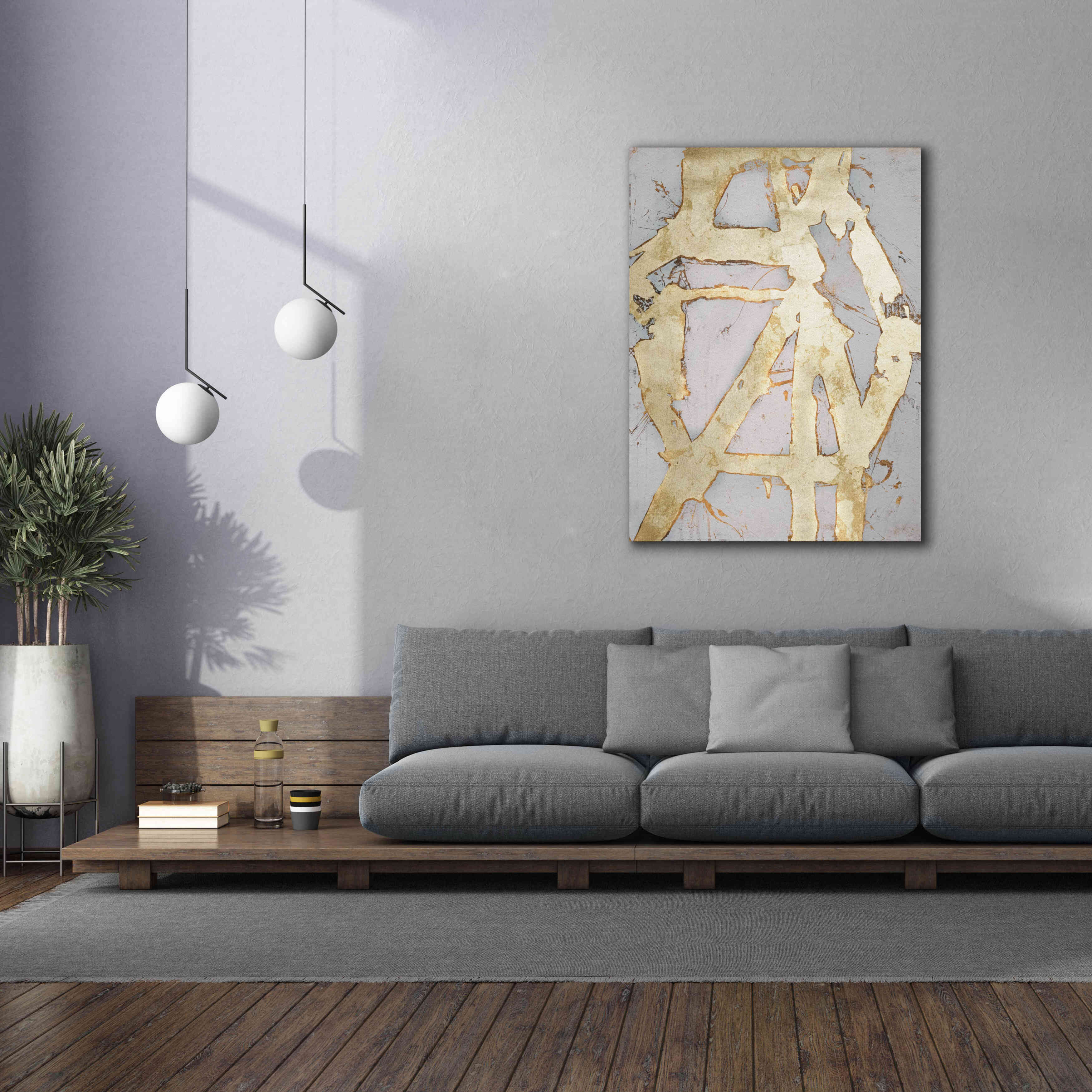 'Ace of Spades in Gold I' by Erin Ashley, Giclee Canvas Wall Art,40 x 54