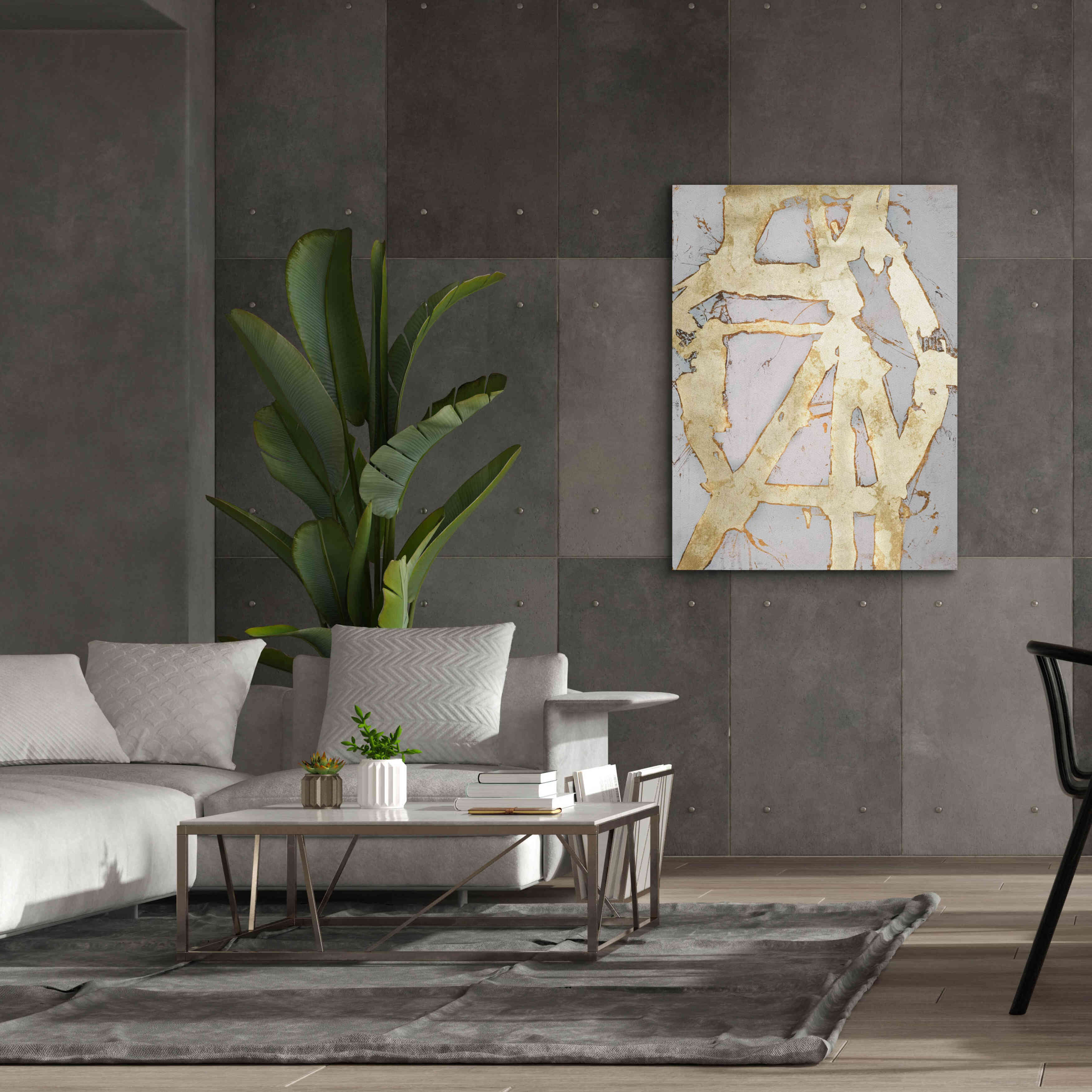 'Ace of Spades in Gold I' by Erin Ashley, Giclee Canvas Wall Art,40 x 54