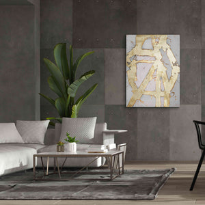 'Ace of Spades in Gold I' by Erin Ashley, Giclee Canvas Wall Art,40 x 54