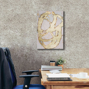 'Ace of Spades in Gold II' by Erin Ashley, Giclee Canvas Wall Art,18 x 26