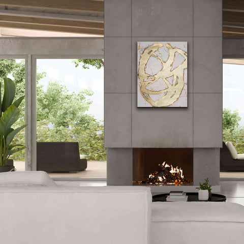 Image of 'Ace of Spades in Gold II' by Erin Ashley, Giclee Canvas Wall Art,26 x 34
