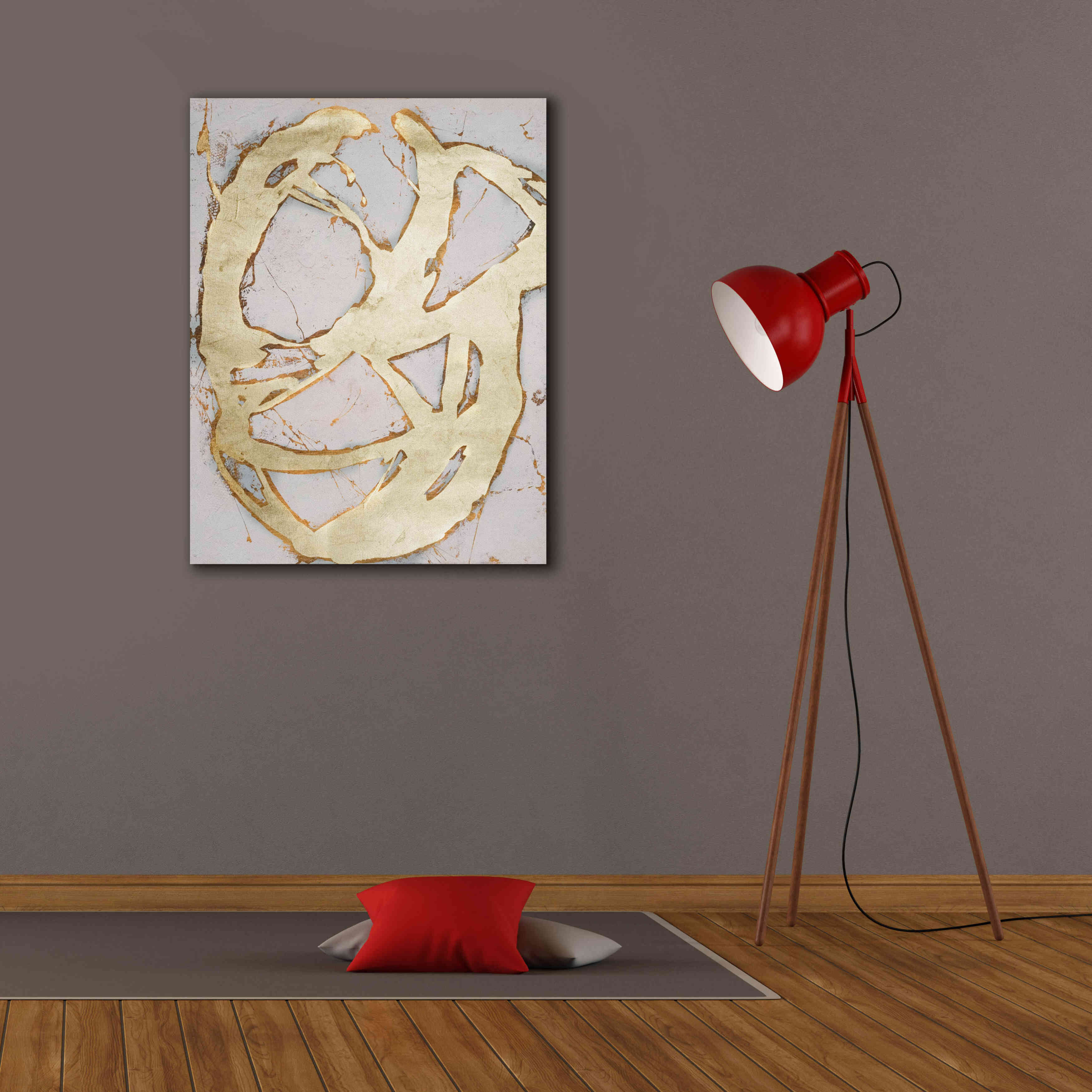 'Ace of Spades in Gold II' by Erin Ashley, Giclee Canvas Wall Art,26 x 34