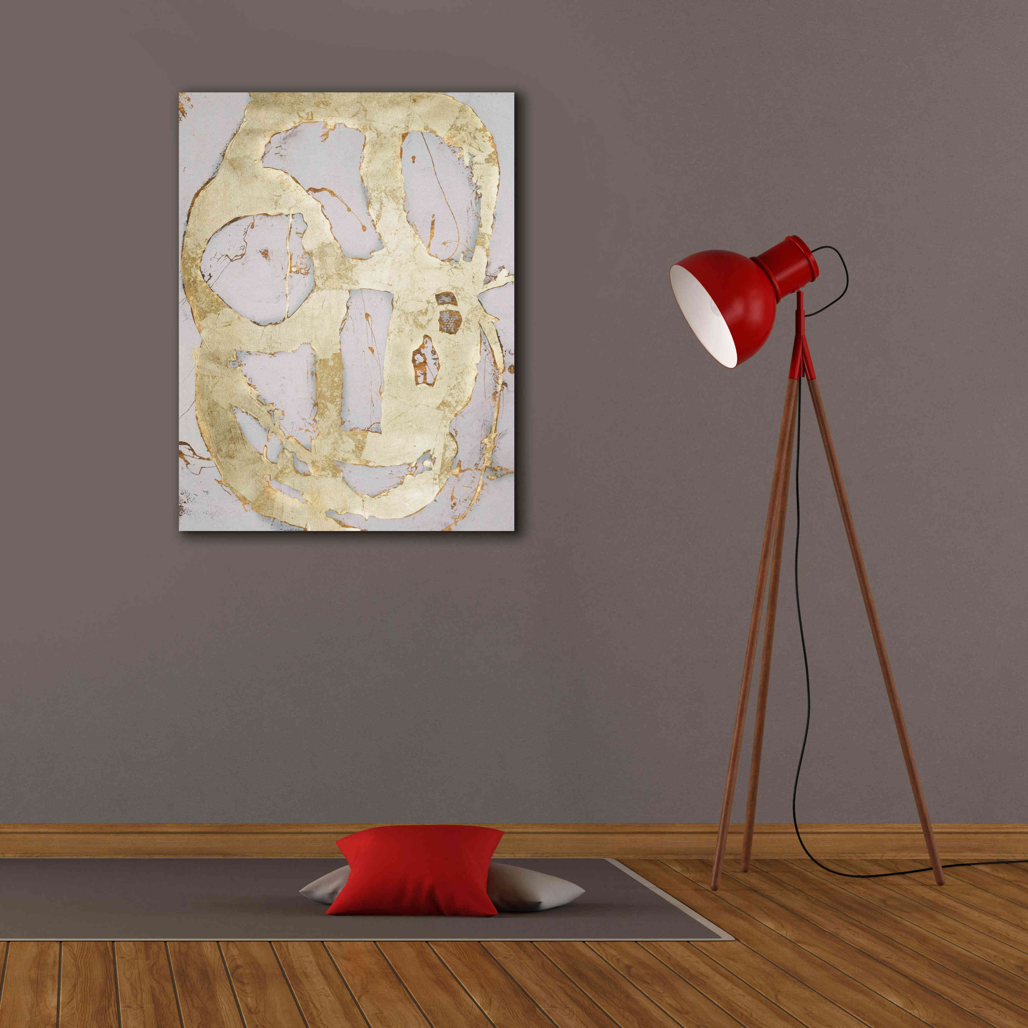 'Ace of Spades in Gold III' by Erin Ashley, Giclee Canvas Wall Art,26 x 34