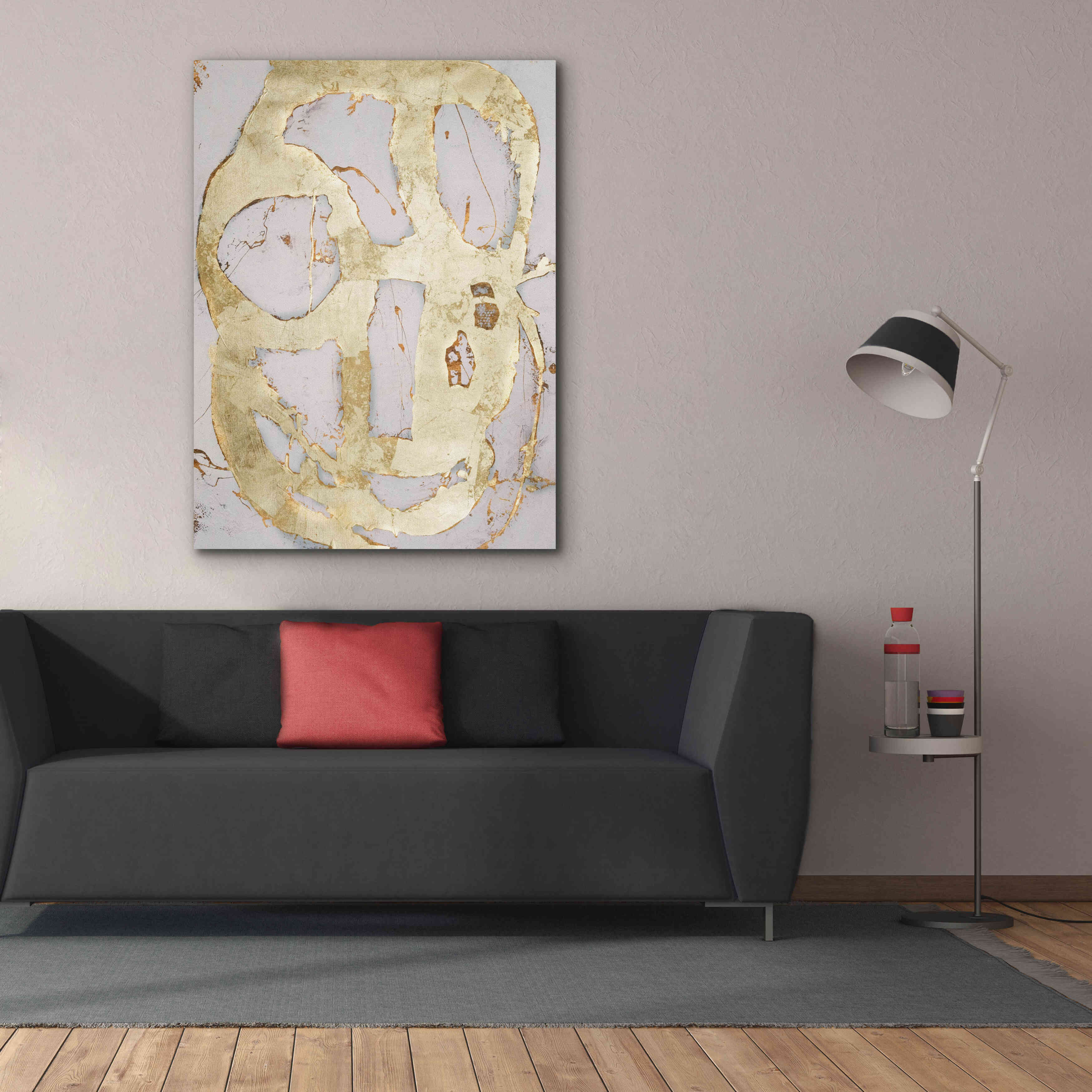 'Ace of Spades in Gold III' by Erin Ashley, Giclee Canvas Wall Art,40 x 54