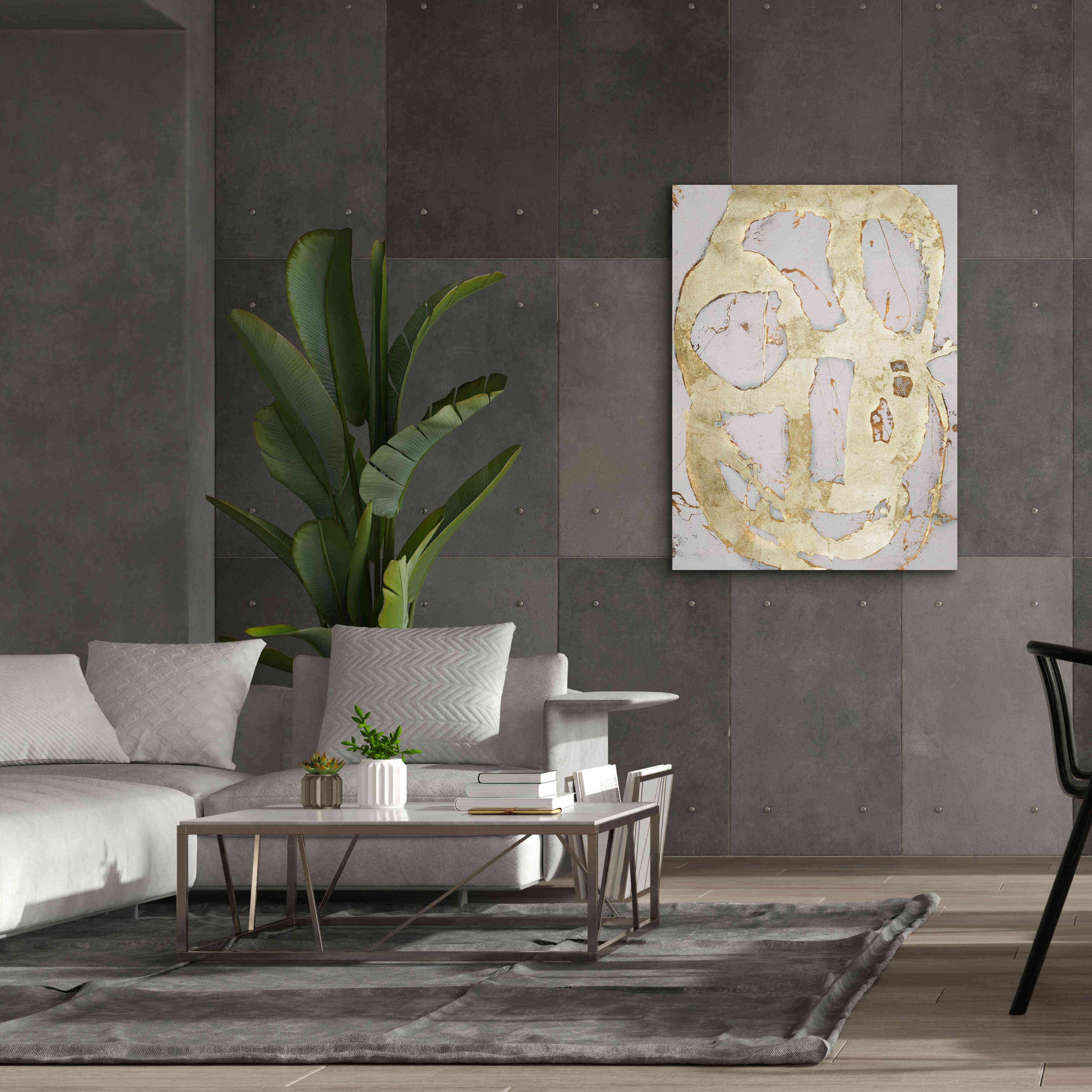 'Ace of Spades in Gold III' by Erin Ashley, Giclee Canvas Wall Art,40 x 54