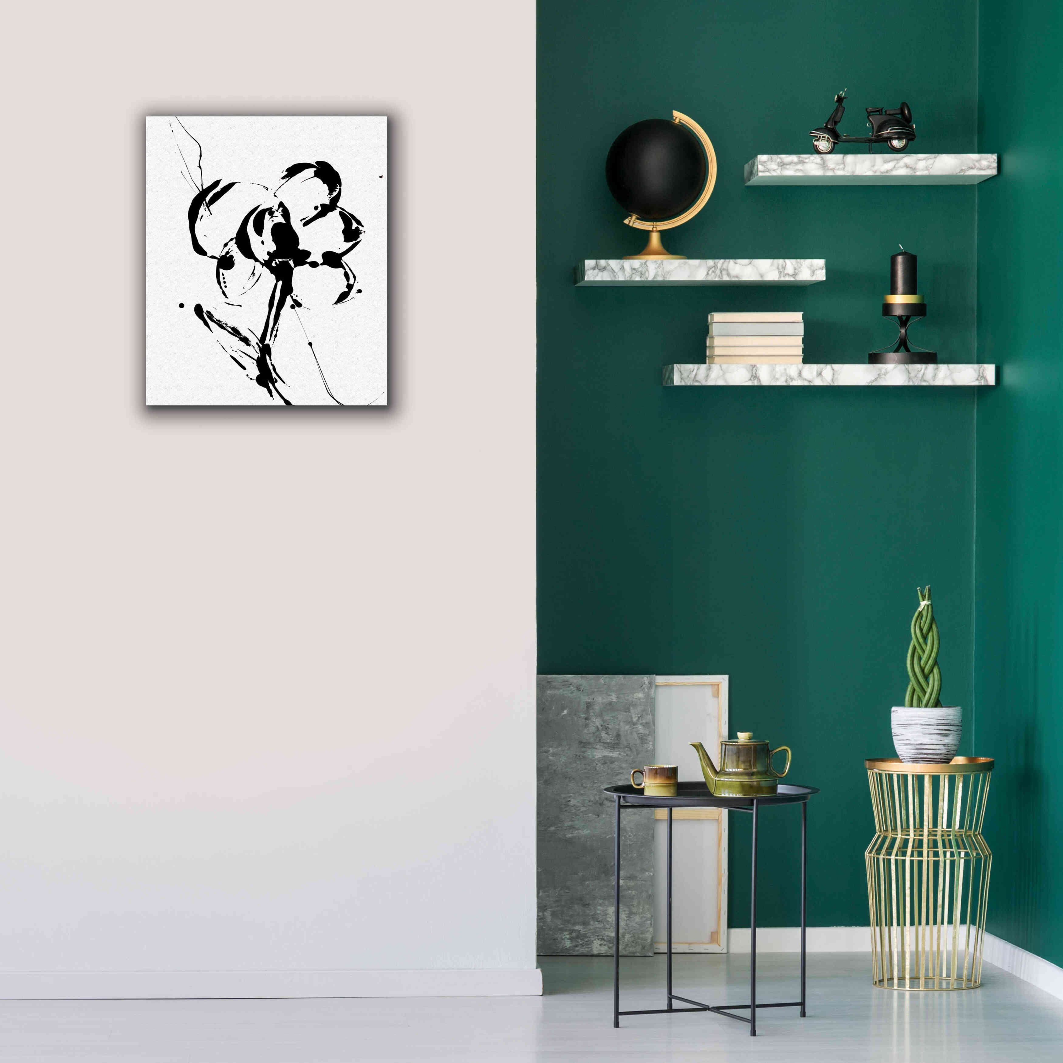'Flower Squiggle I' by Erin Ashley, Giclee Canvas Wall Art,20 x 24