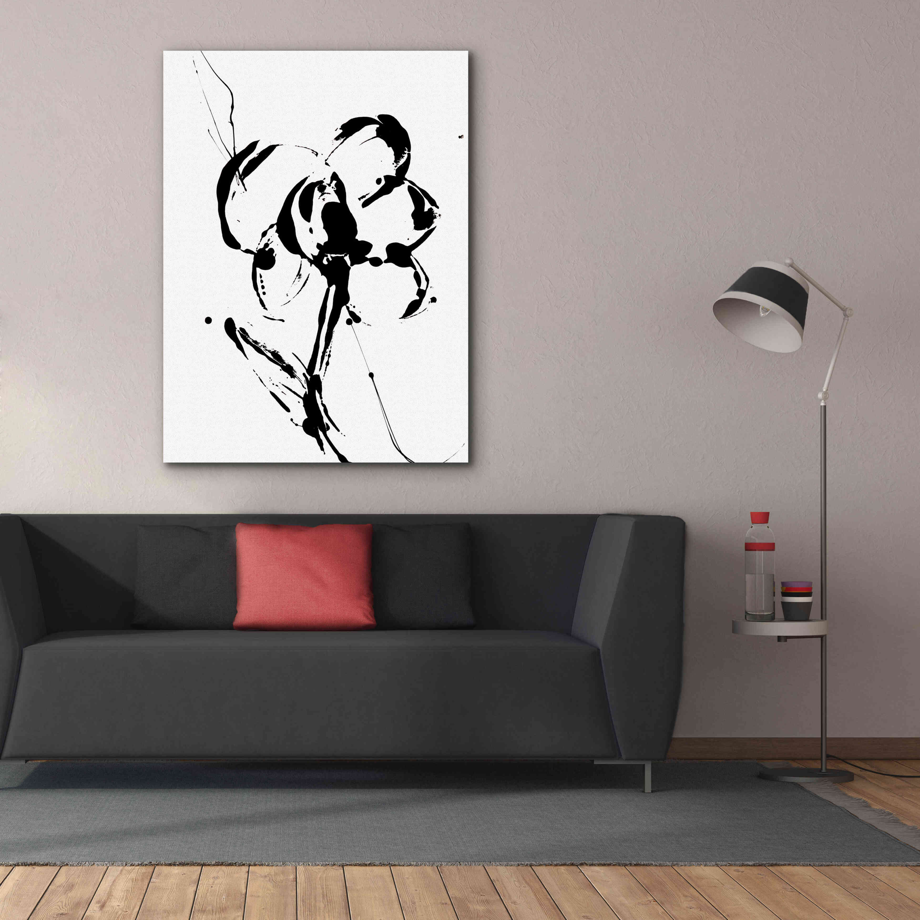 'Flower Squiggle I' by Erin Ashley, Giclee Canvas Wall Art,40 x 54