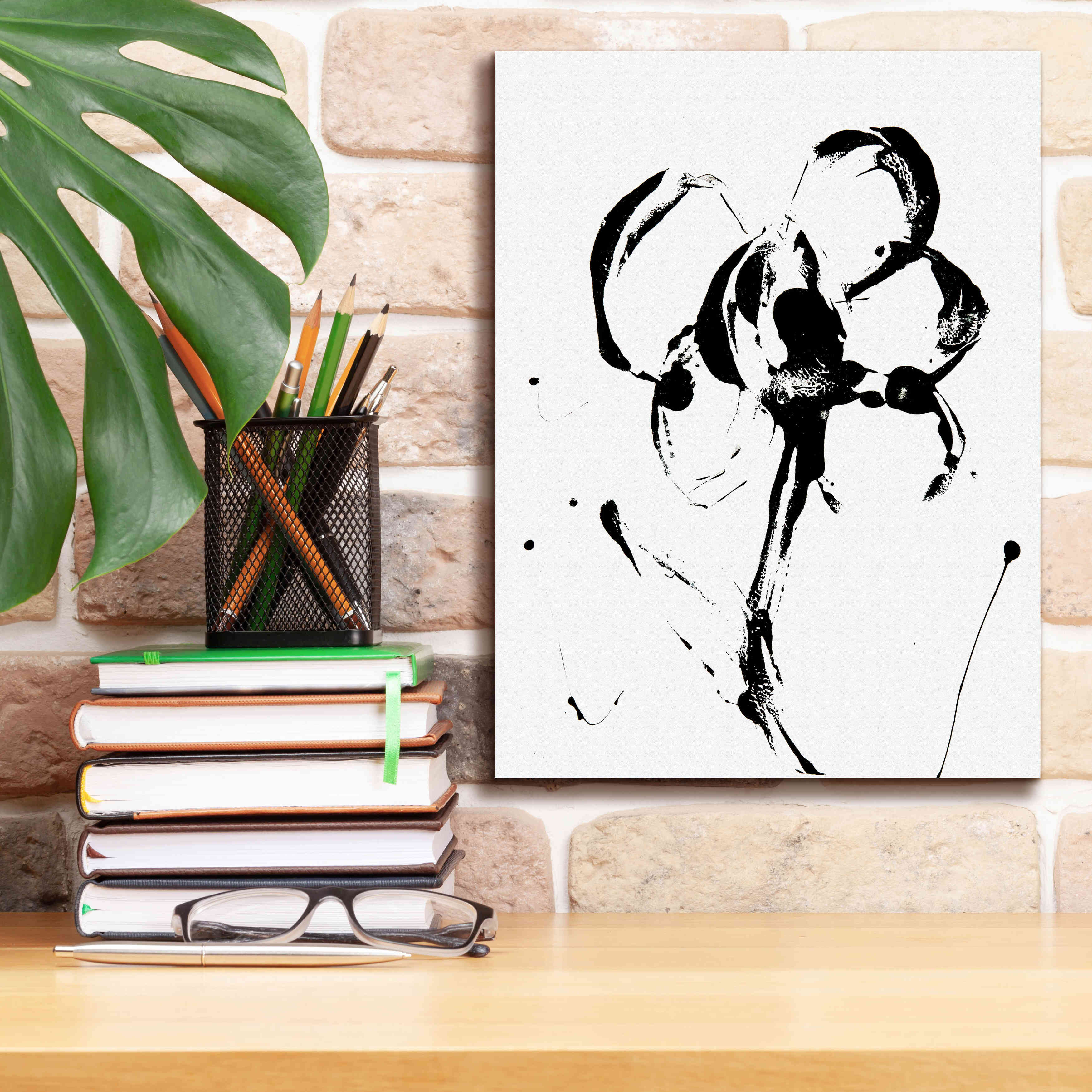 'Flower Squiggle II' by Erin Ashley, Giclee Canvas Wall Art,12 x 16