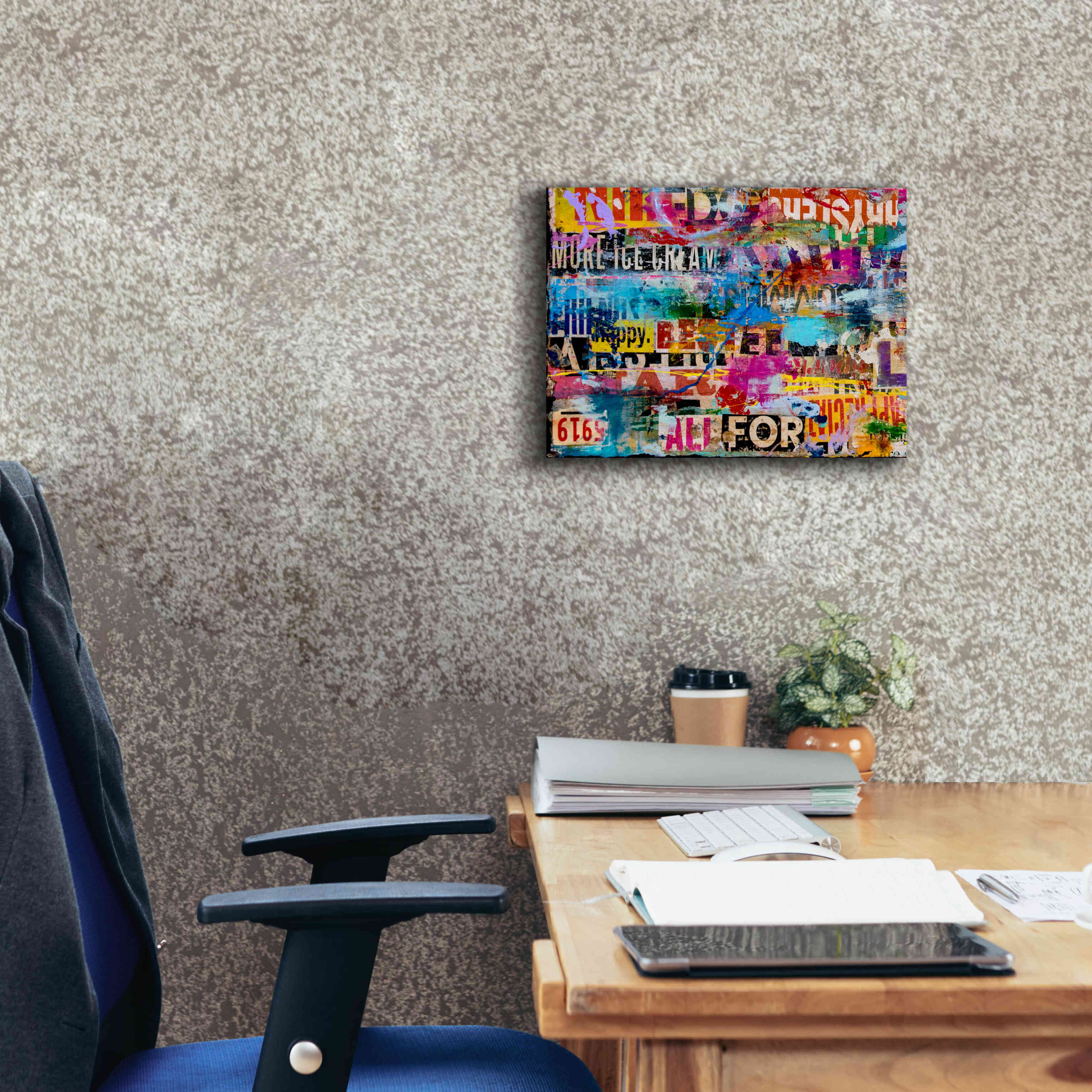 'Metromix Luv I' by Erin Ashley, Giclee Canvas Wall Art,16 x 12