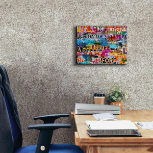 'Metromix Luv I' by Erin Ashley, Giclee Canvas Wall Art,16 x 12